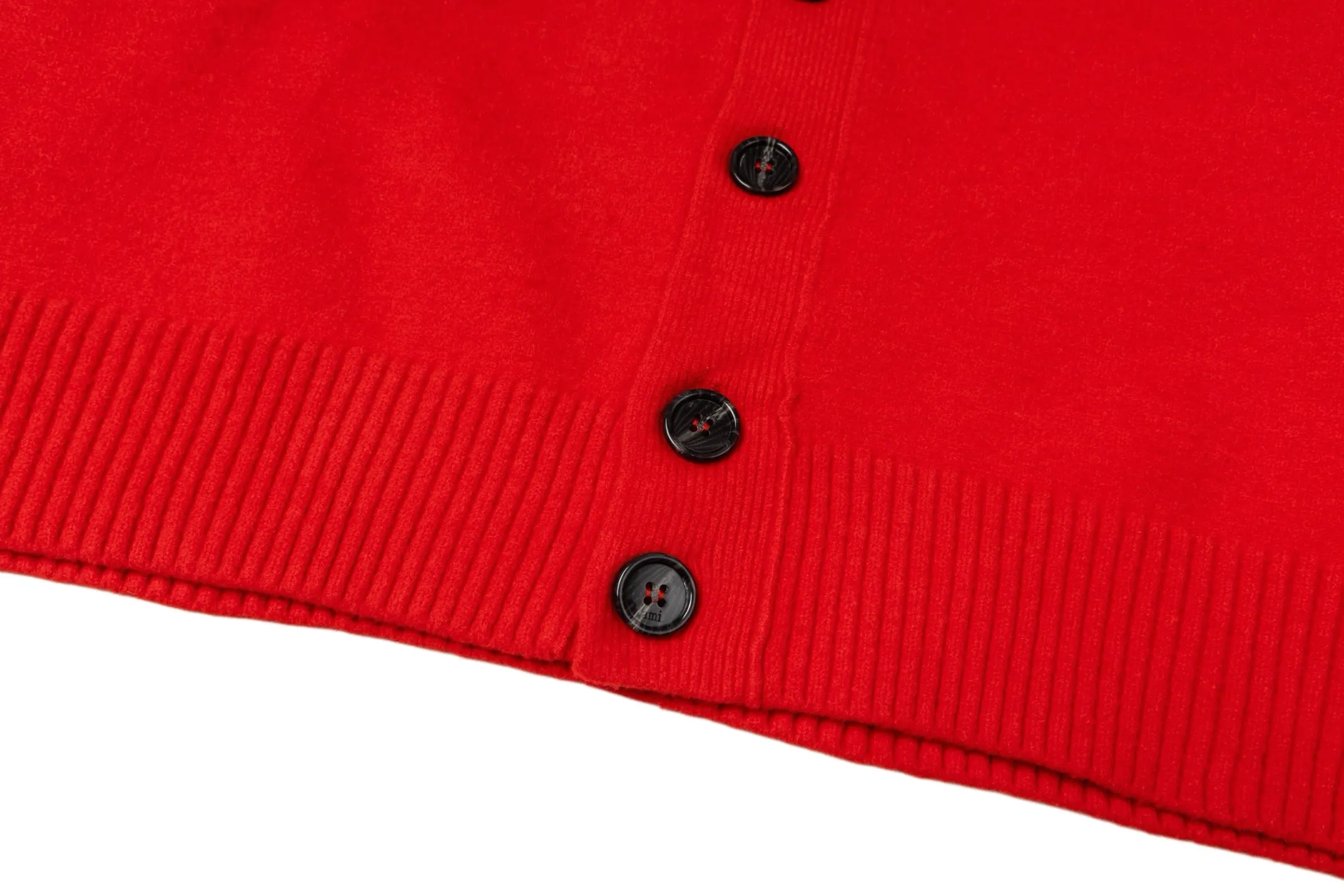 Ami de Coeur Intarsia V-Neck Cardigan D33022428 — view 8