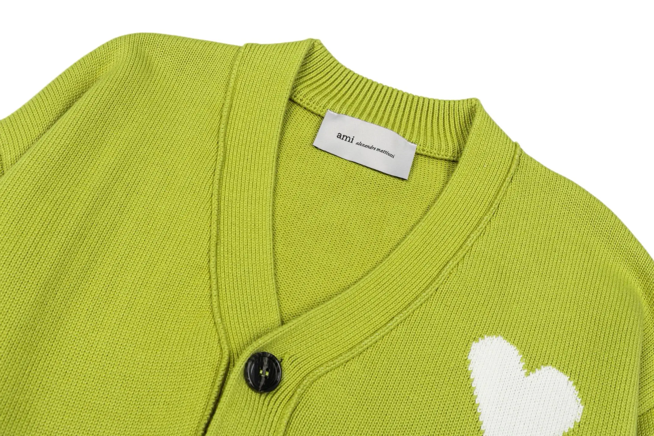 Ami de Coeur Intarsia Wool Cardigan D33022427 — view 3