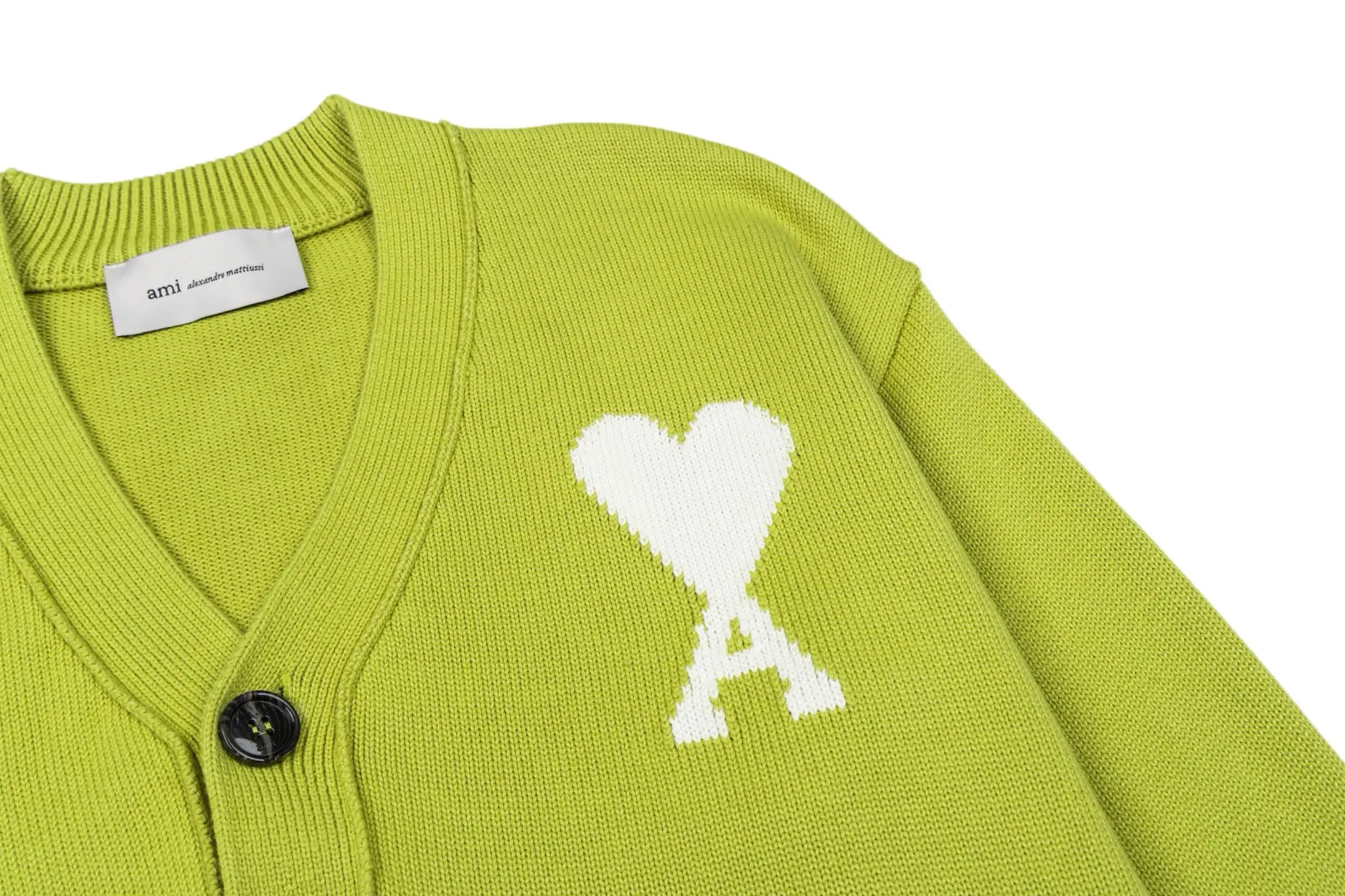 Ami de Coeur Intarsia Wool Cardigan D33022427 — view 4