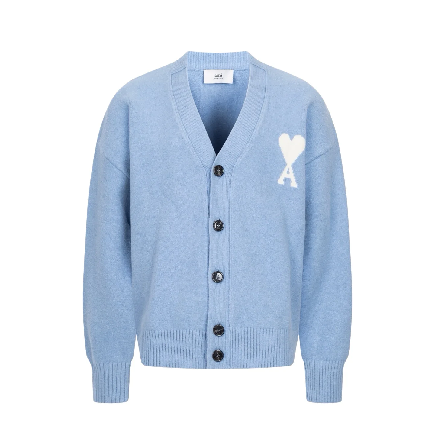 Ami de Coeur Alpaca-Blend V-Neck Cardigan D33022431