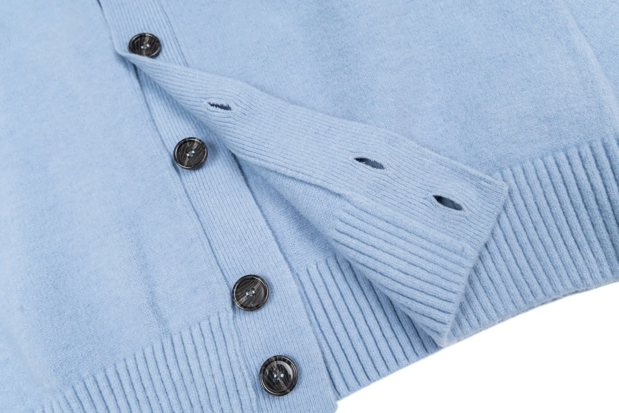 Ami de Coeur Alpaca-Blend V-Neck Cardigan D33022431 — view 8