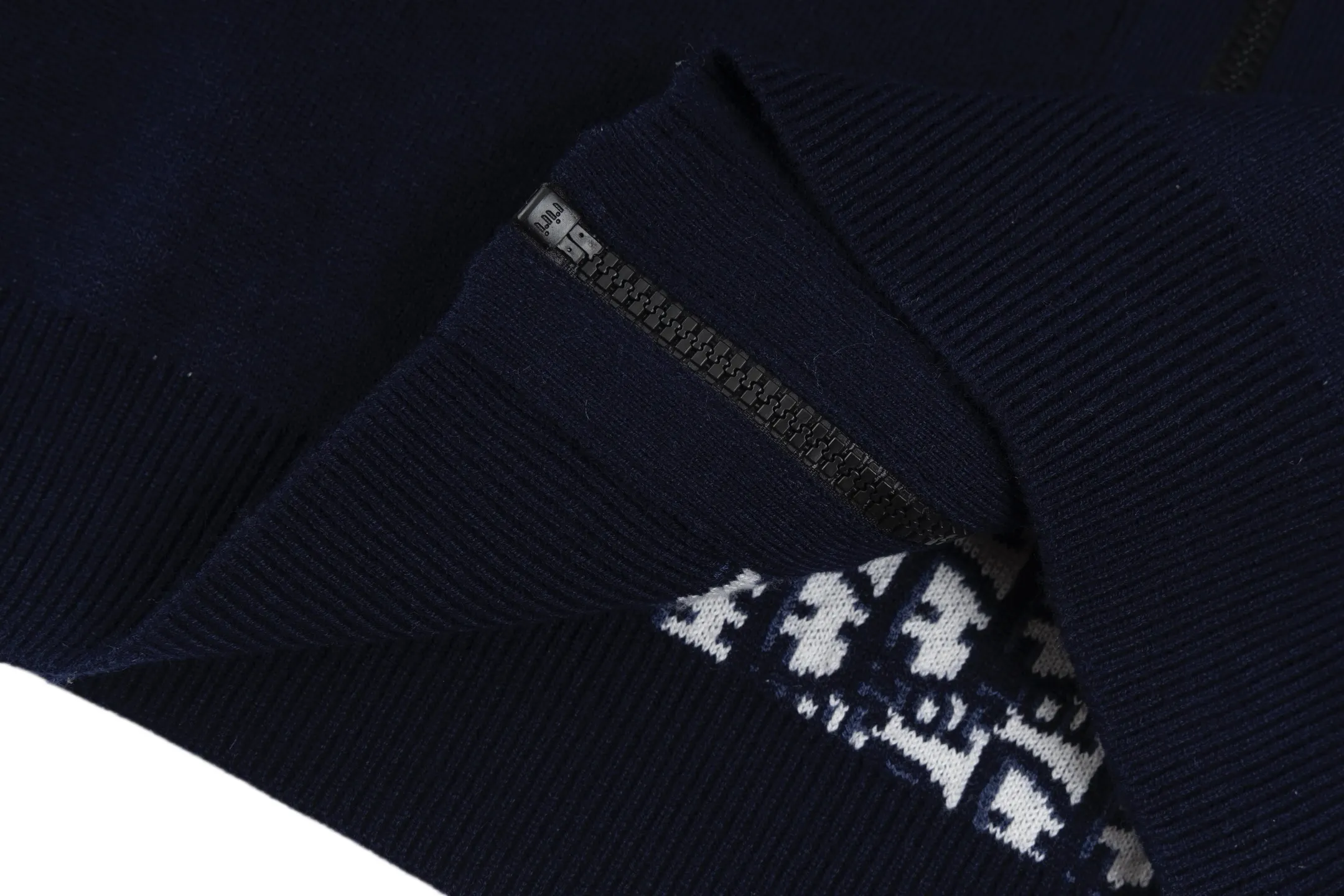 Reversible Oblique Cashmere-Blend Knit Hoodie D33022512 — view 9