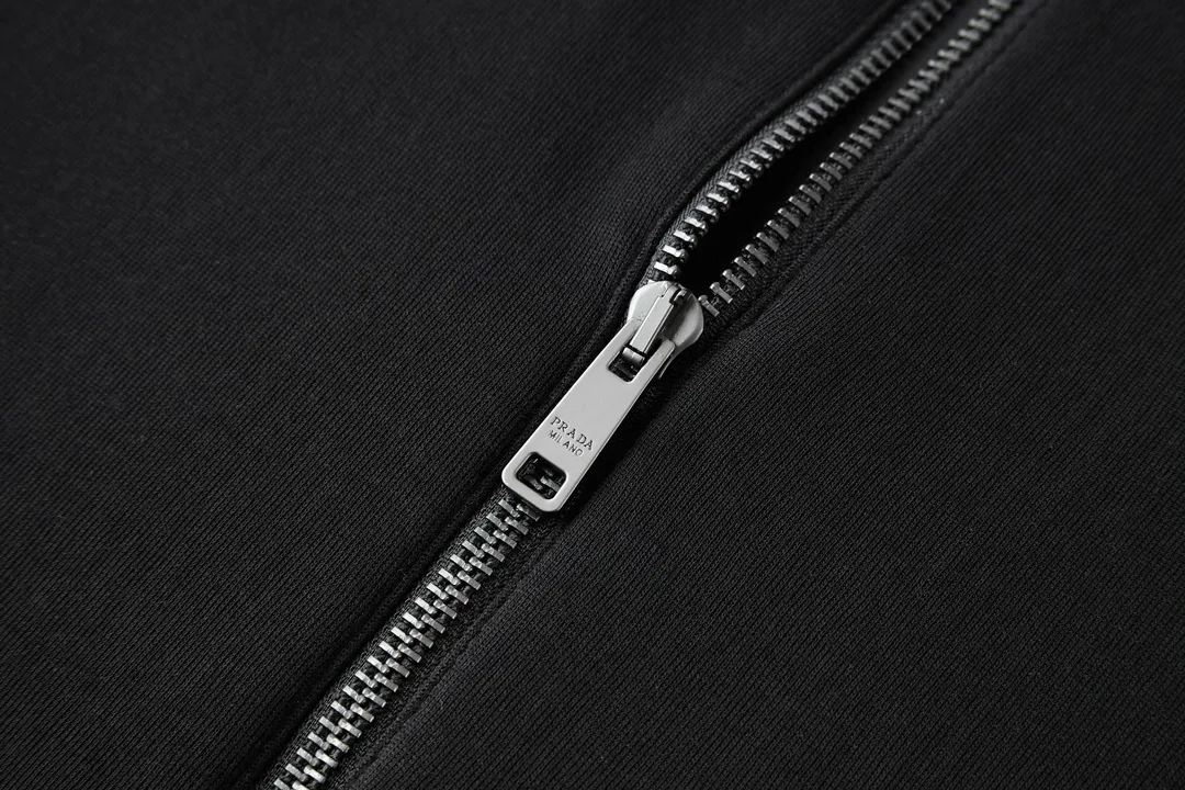 Nylon-Trimmed Mercerized Cotton Zip-Up Jacket D33022378 — view 5