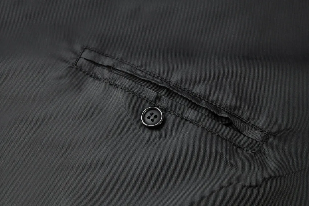 Nylon-Trimmed Mercerized Cotton Zip-Up Jacket D33022378 — view 8