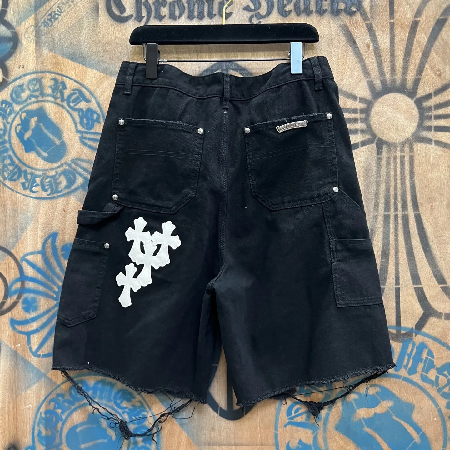 Cross-Patch Remake Denim Shorts D33014566 — view 7