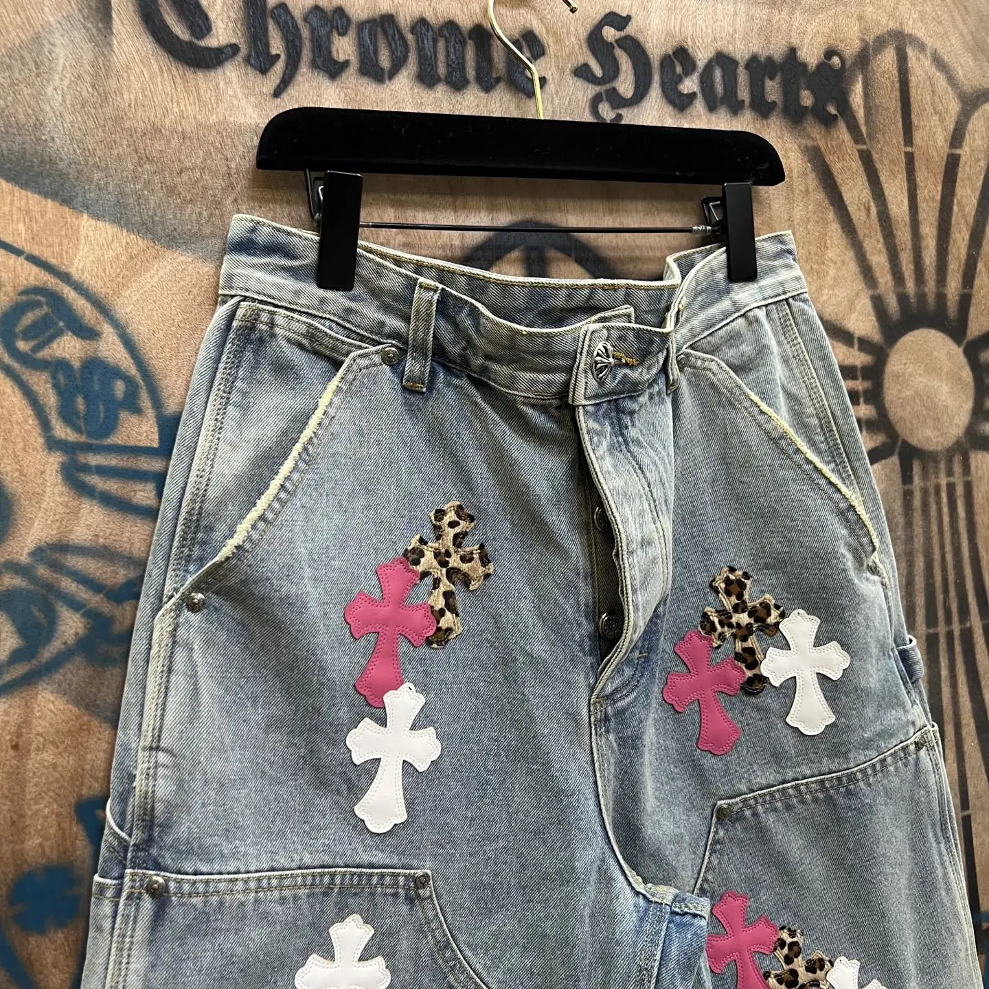 Remade Patchwork Denim Shorts D33014556 — view 2