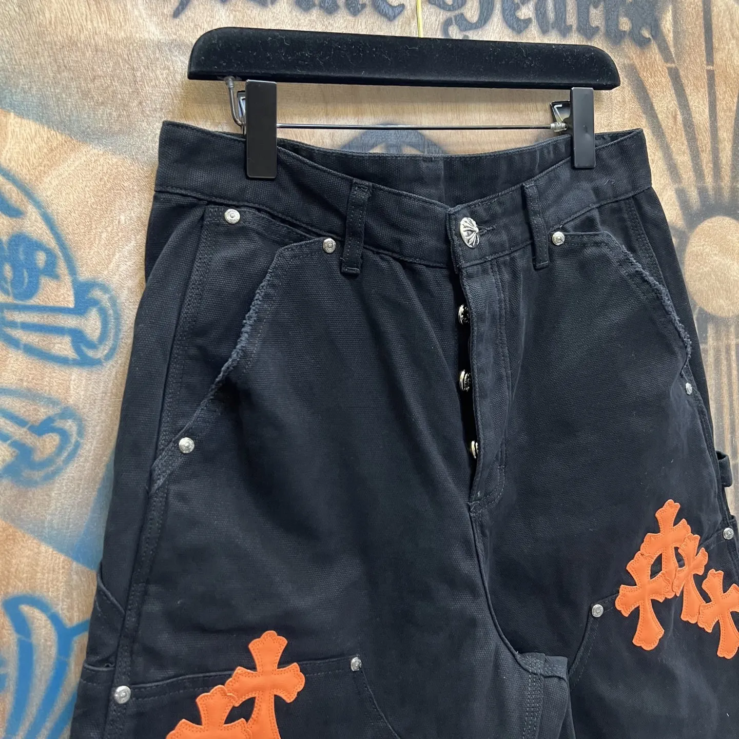 Cross-Patch Remake Denim Shorts D33014562 — view 2