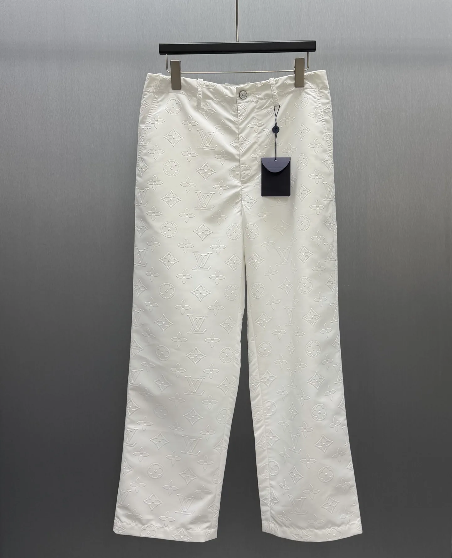 Macro Monogram Embossed Cotton Trousers D33014568