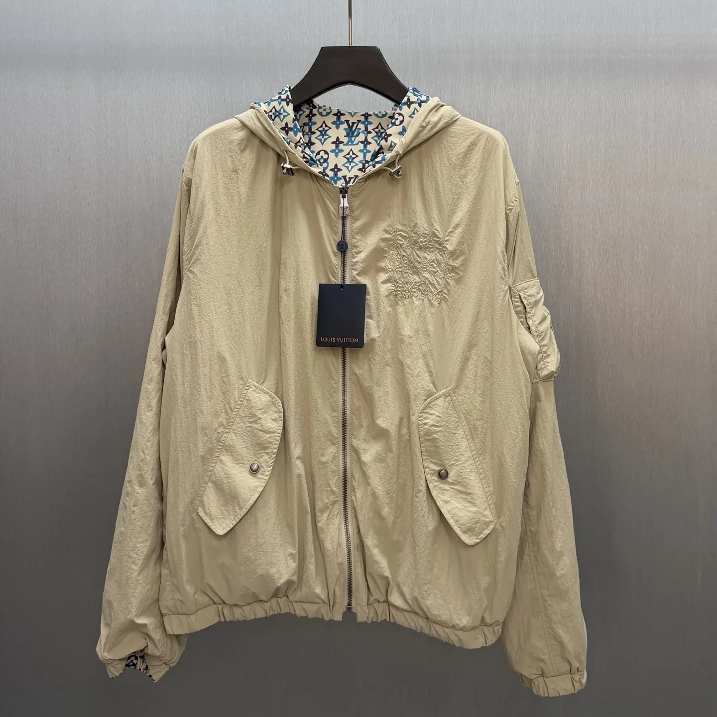 Reversible Monogram Overlap Windbreaker D33014587