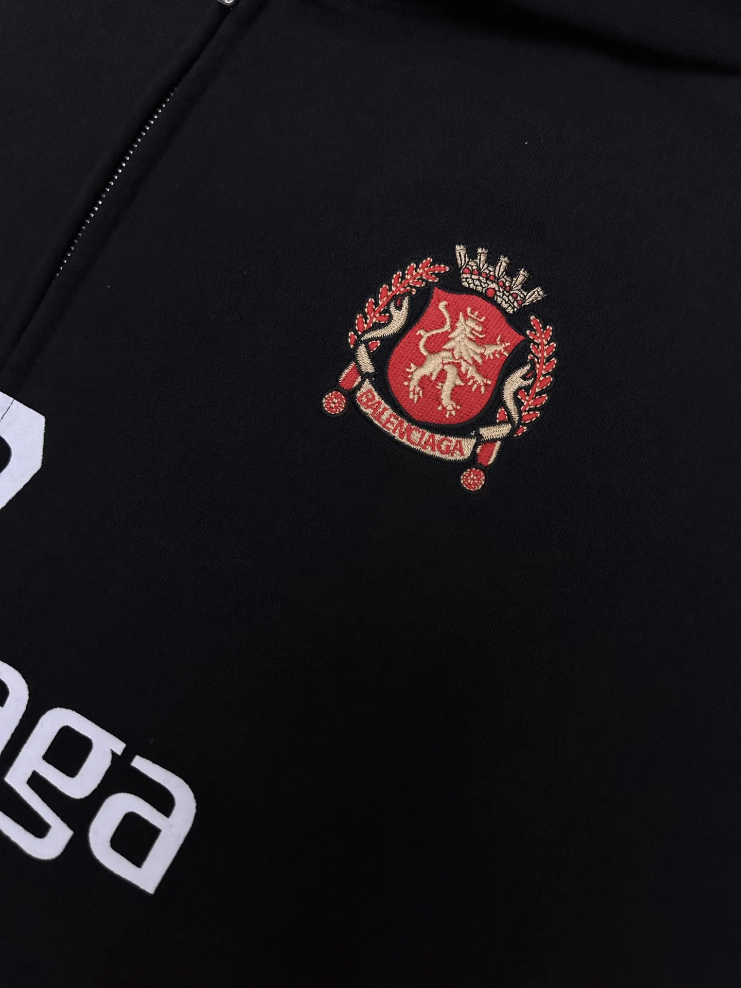 Logo-Print Oversized Zip-Up Hoodie D33520407 — view 6