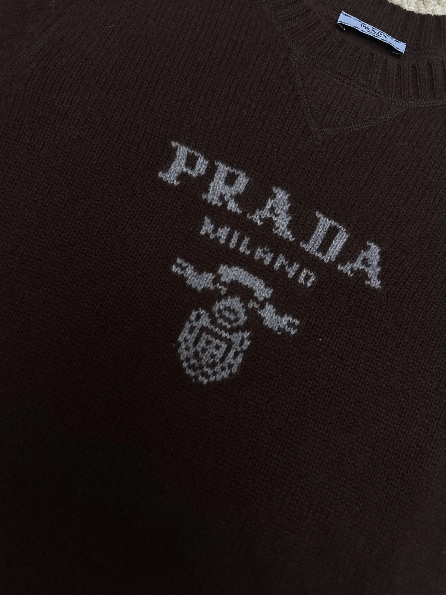 Logo-Intarsia Wool and Cashmere-Blend Sweater D33520404 — view 5