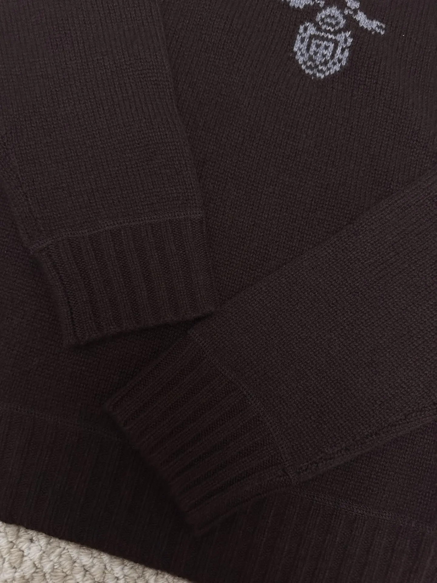 Logo-Intarsia Wool and Cashmere-Blend Sweater D33520404 — view 6