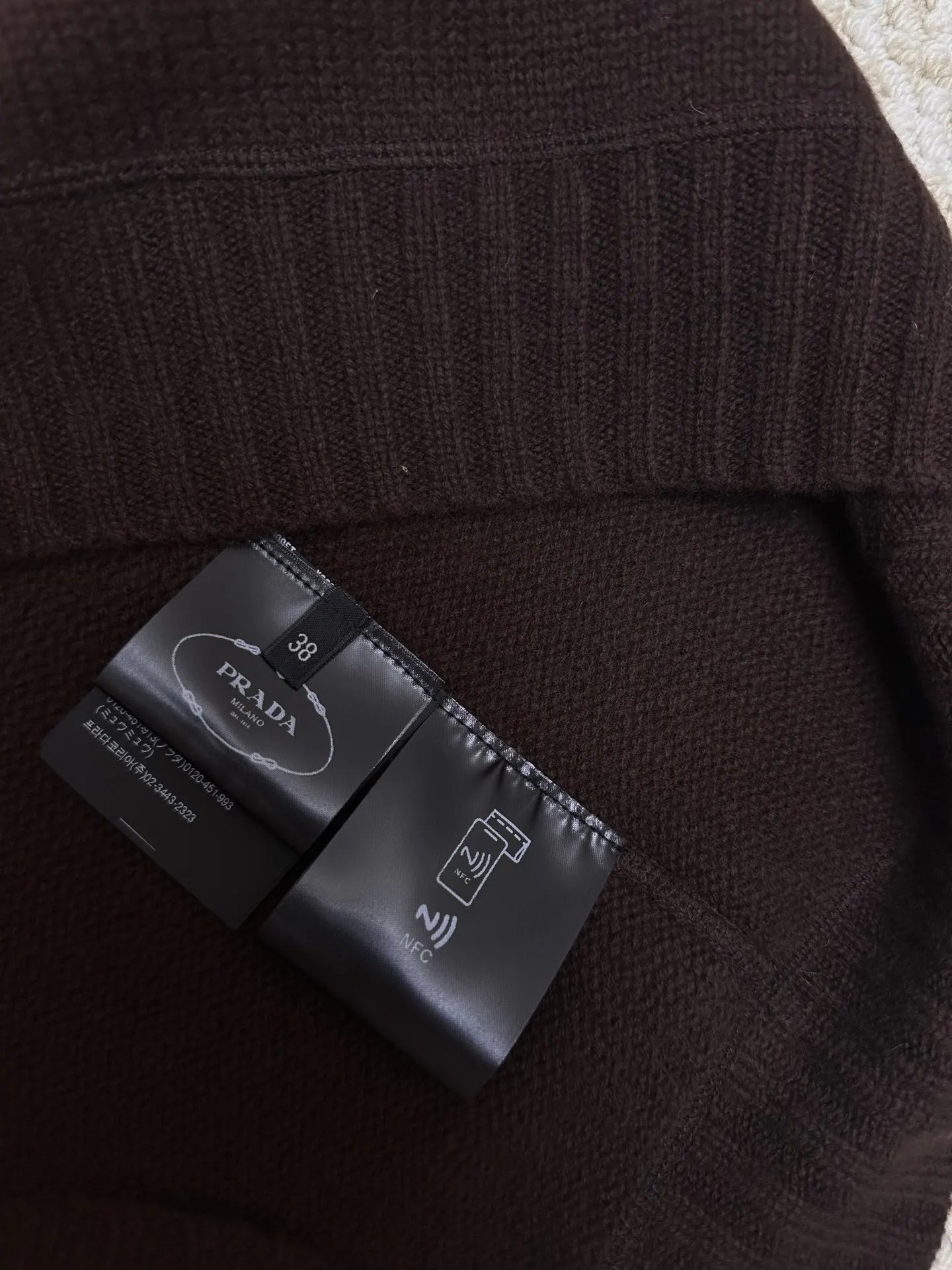 Logo-Intarsia Wool and Cashmere-Blend Sweater D33520404 — view 8