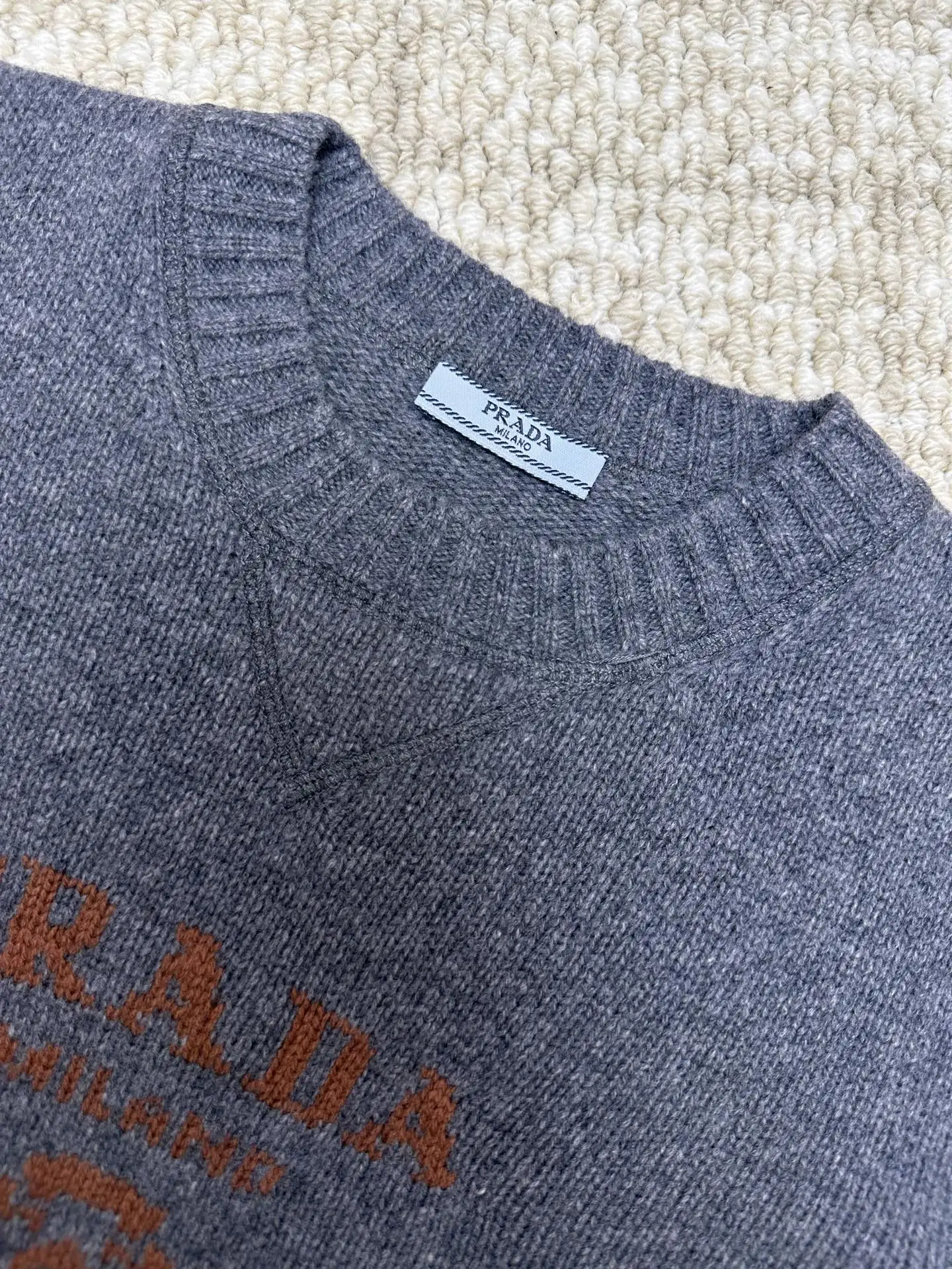 Logo-Intarsia Wool and Cashmere-Blend Sweater D33520405 — view 3