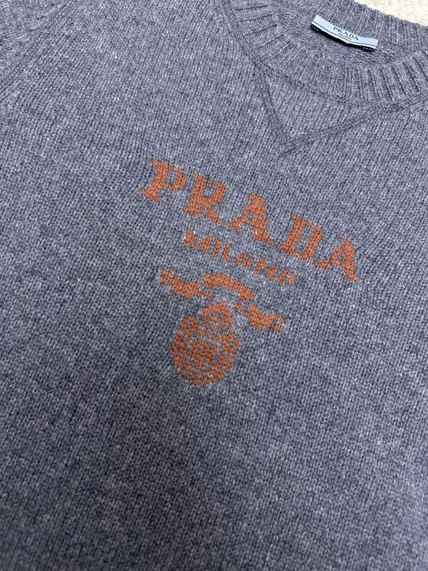 Logo-Intarsia Wool and Cashmere-Blend Sweater D33520405 — view 5