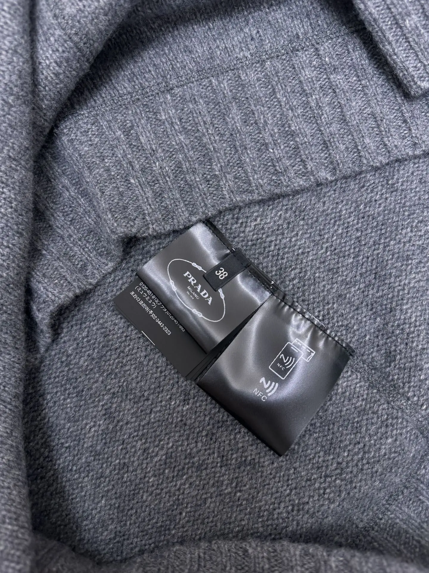 Logo-Intarsia Wool and Cashmere-Blend Sweater D33520405 — view 8