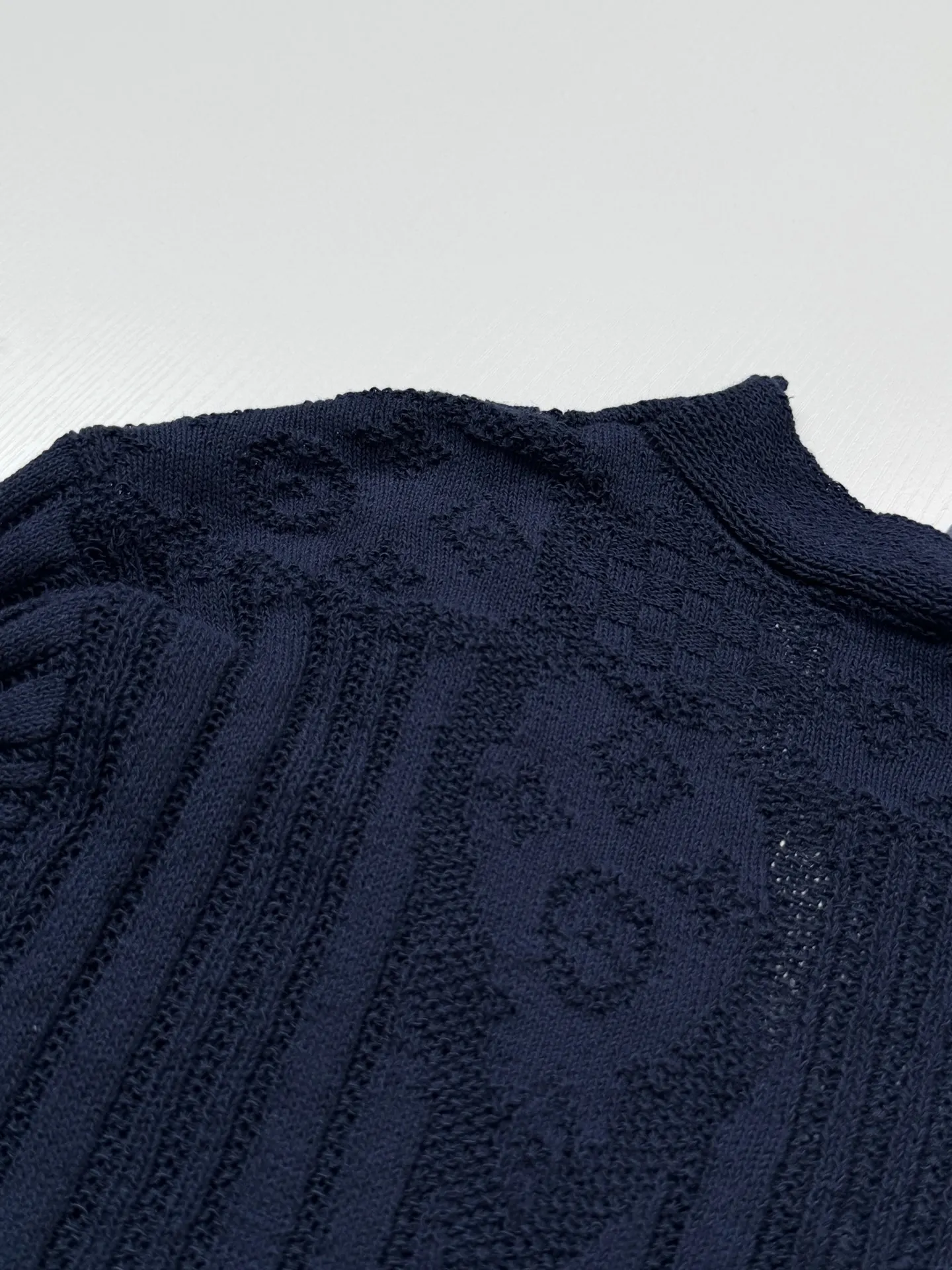 Monogram Jacquard V-Neck Knit Cardigan D33518740 — view 9