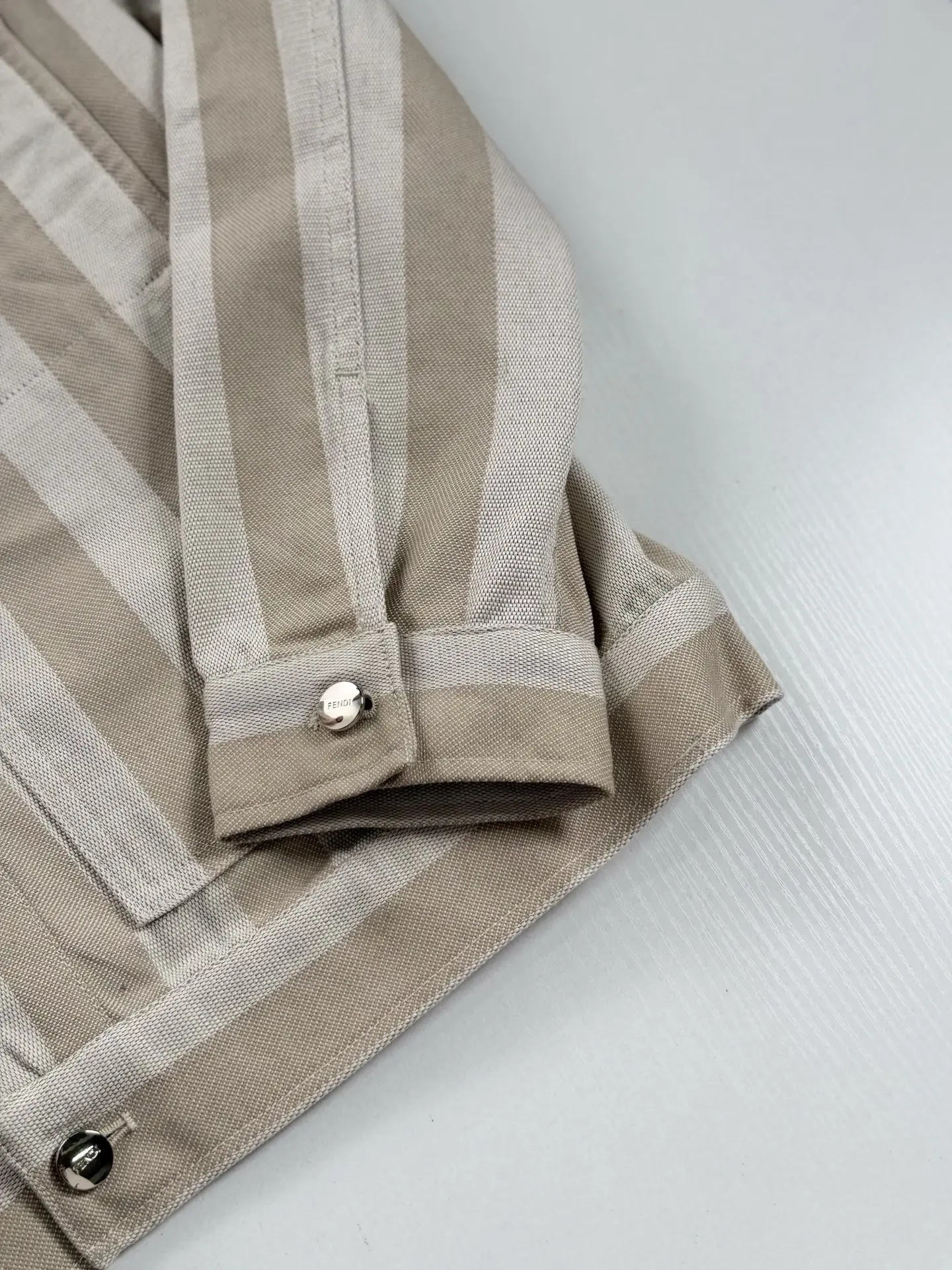 Striped Washed Denim Workwear Jacket D33518589 — view 5