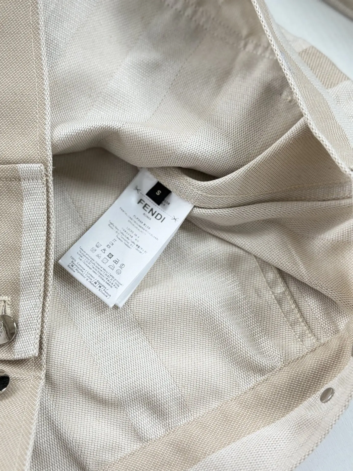 Striped Washed Denim Workwear Jacket D33518589 — view 12