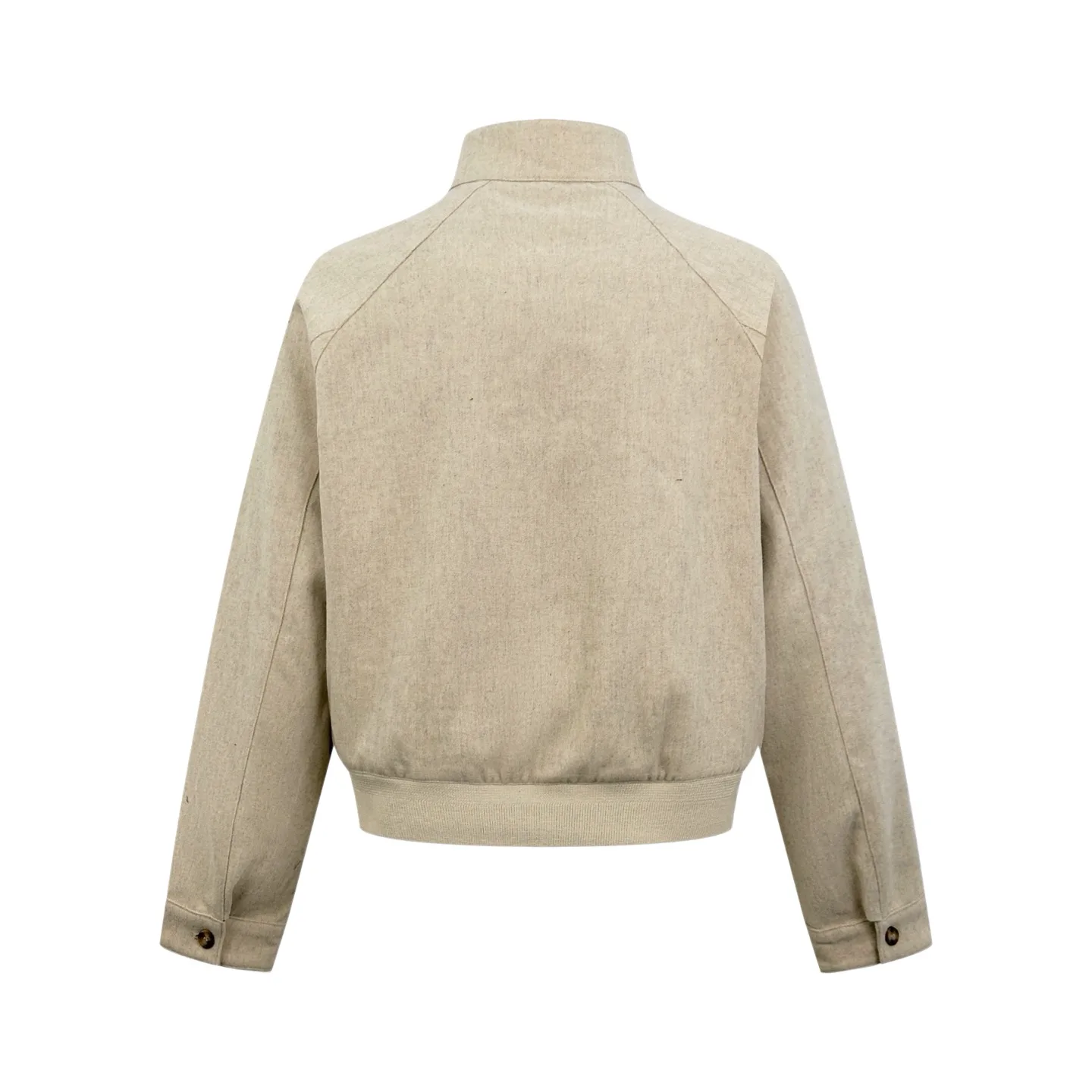 Anagram Embossed Wool-Blend Zip-Up Jacket D33522520 — view 2