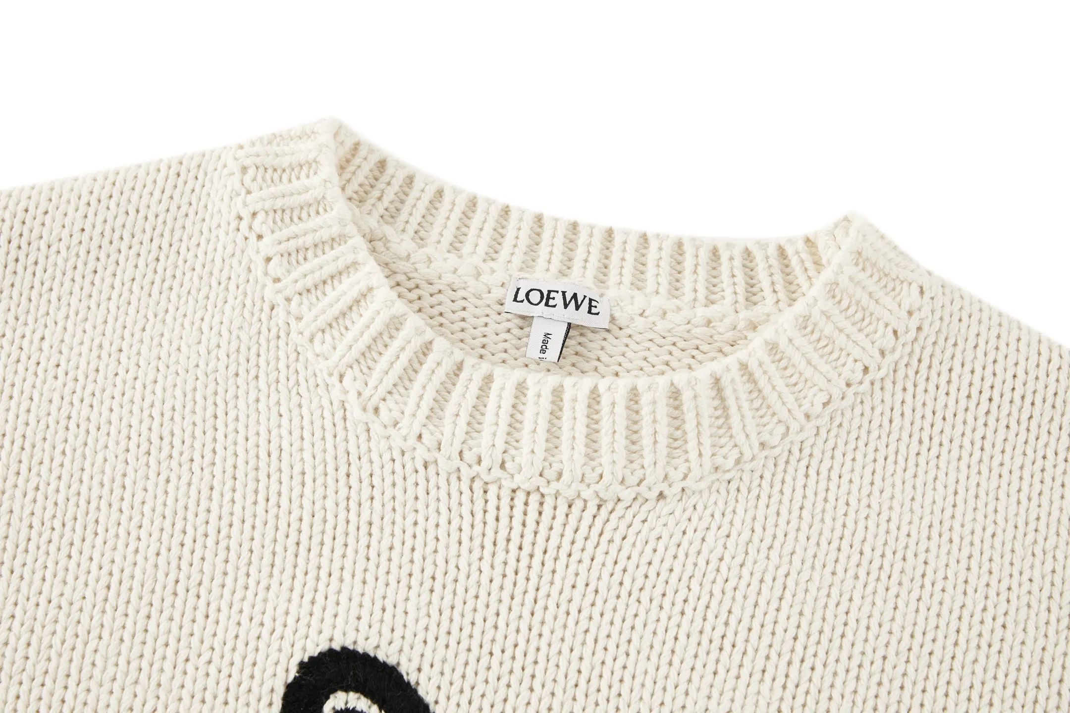 Anagram Lucky Cat Embroidered Wool-Blend Sweater D33514171 — view 3