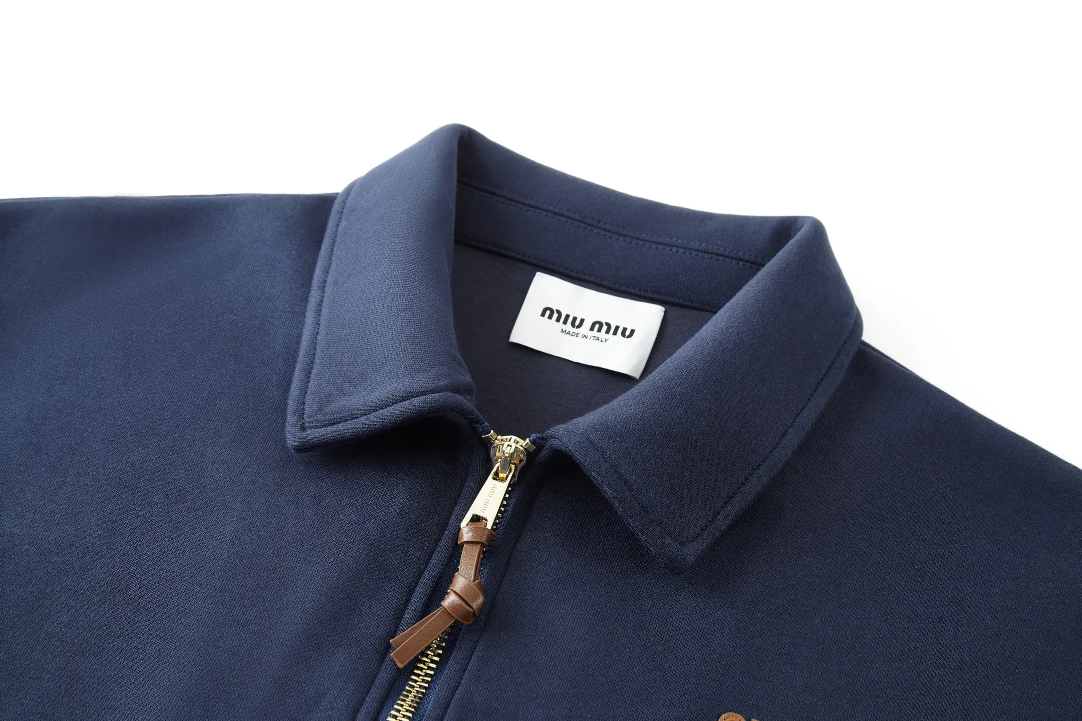 Logo-Embroidered Zip-Up Cotton Jacket D33522386 — view 3