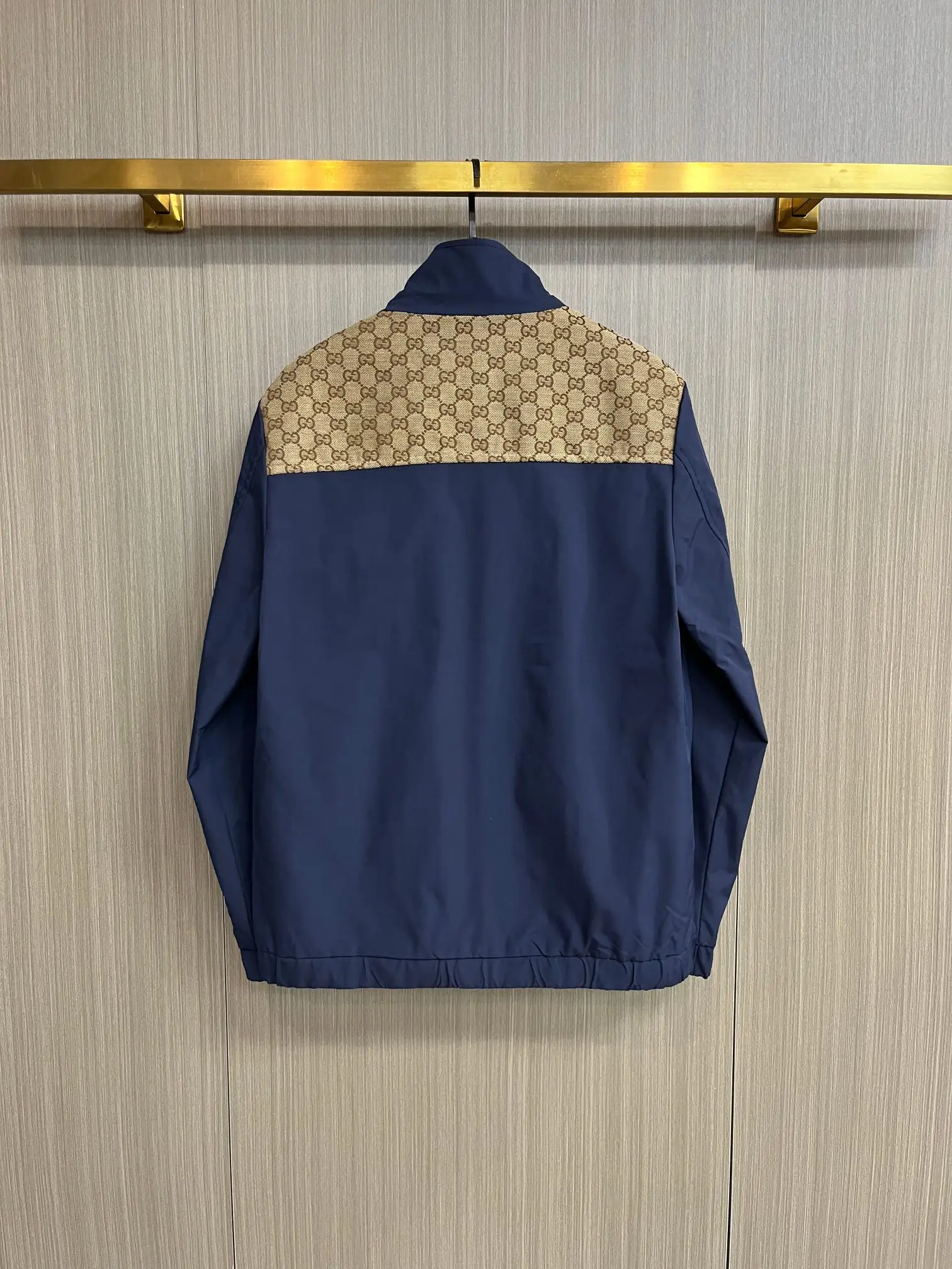 Monogram Panel Zip-Up Hooded Jacket D34014732 — view 2