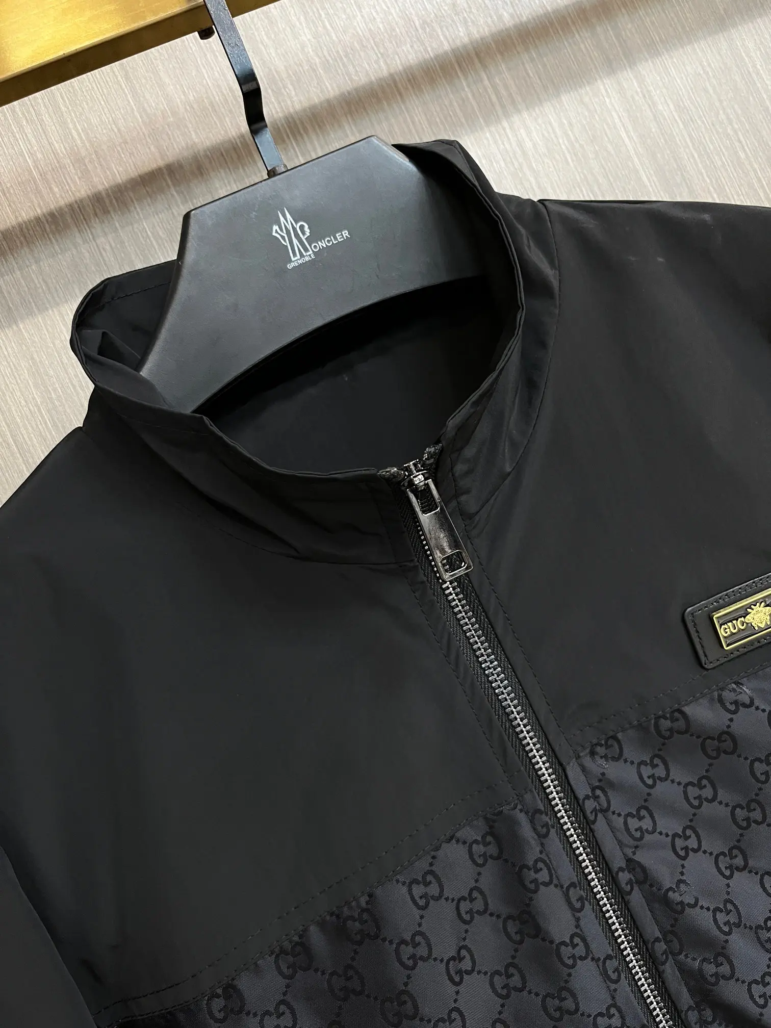 Monogram Panel Zip-Up Jacket D34014730 — view 3
