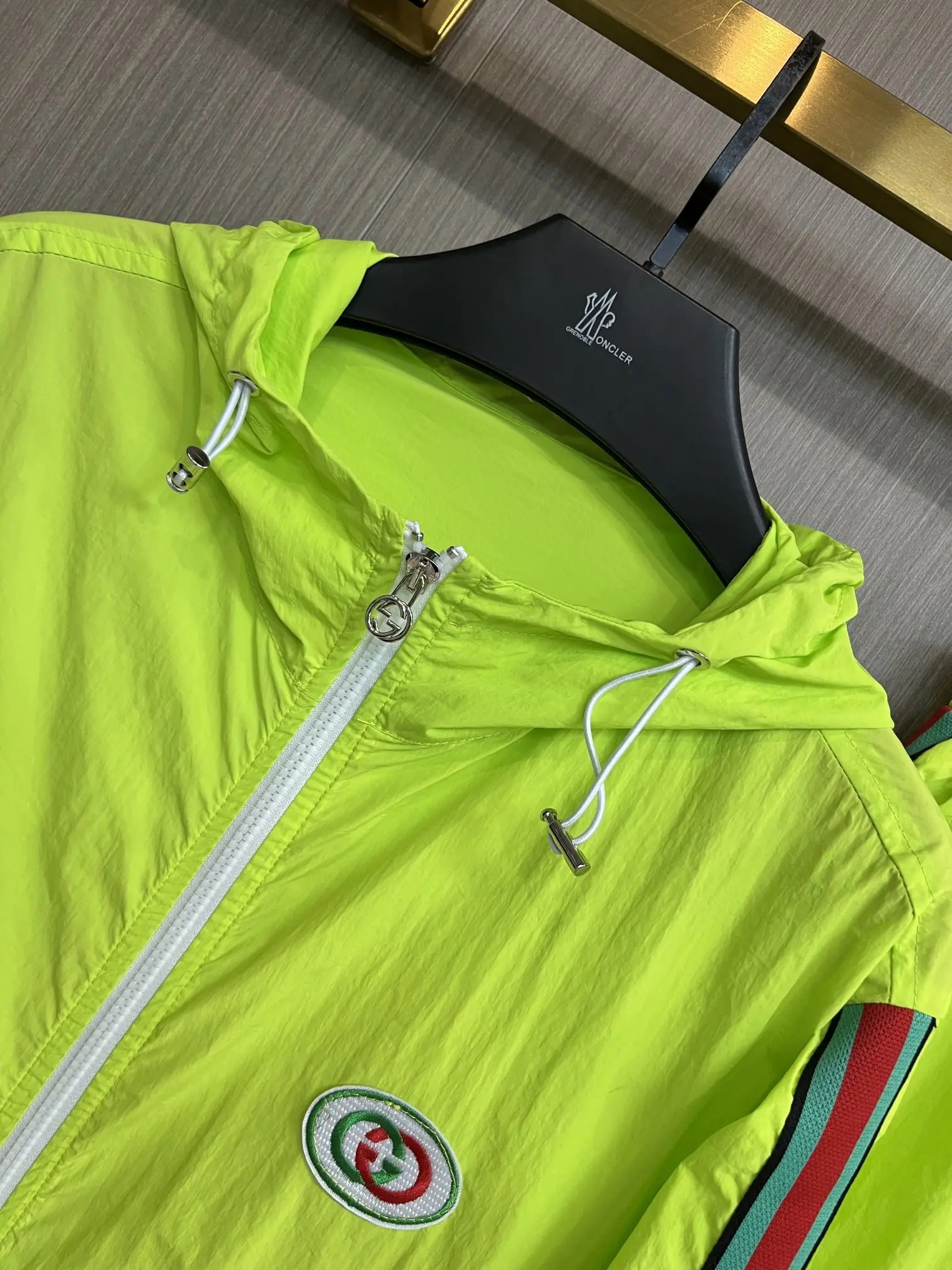 Logo-Appliquéd Hooded Windbreaker and Shorts Set D34014949 — view 6