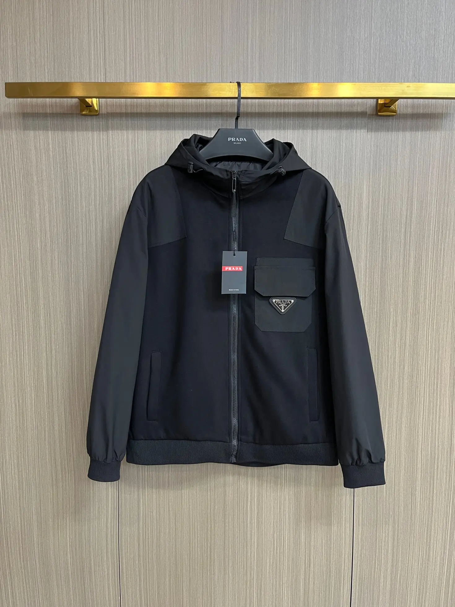Logo-Appliqué Hooded Shell Jacket D34014723