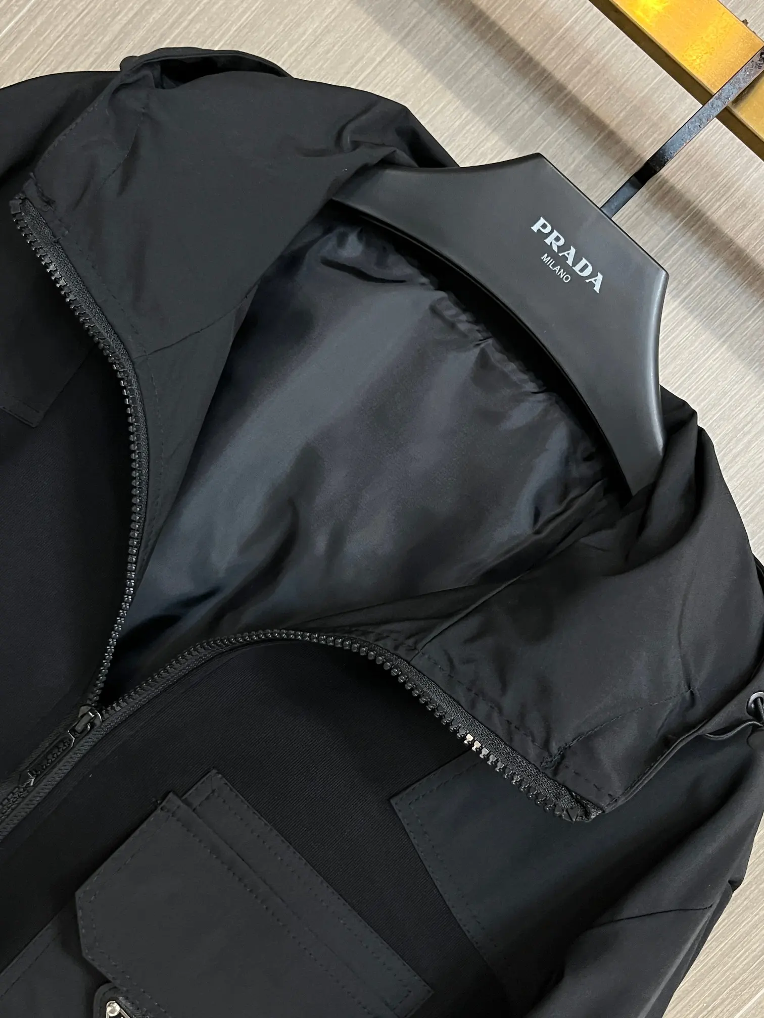 Logo-Appliqué Hooded Shell Jacket D34014723 — view 4