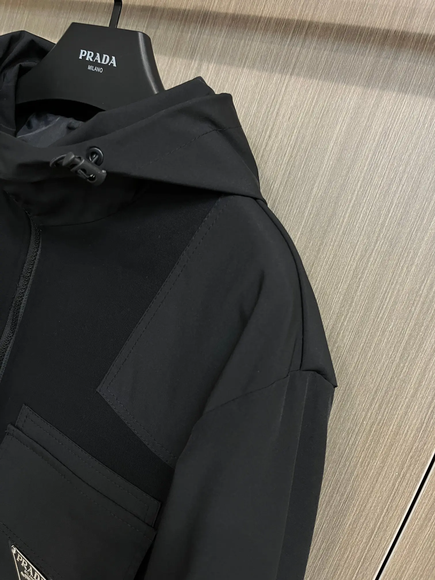 Logo-Appliqué Hooded Shell Jacket D34014723 — view 5