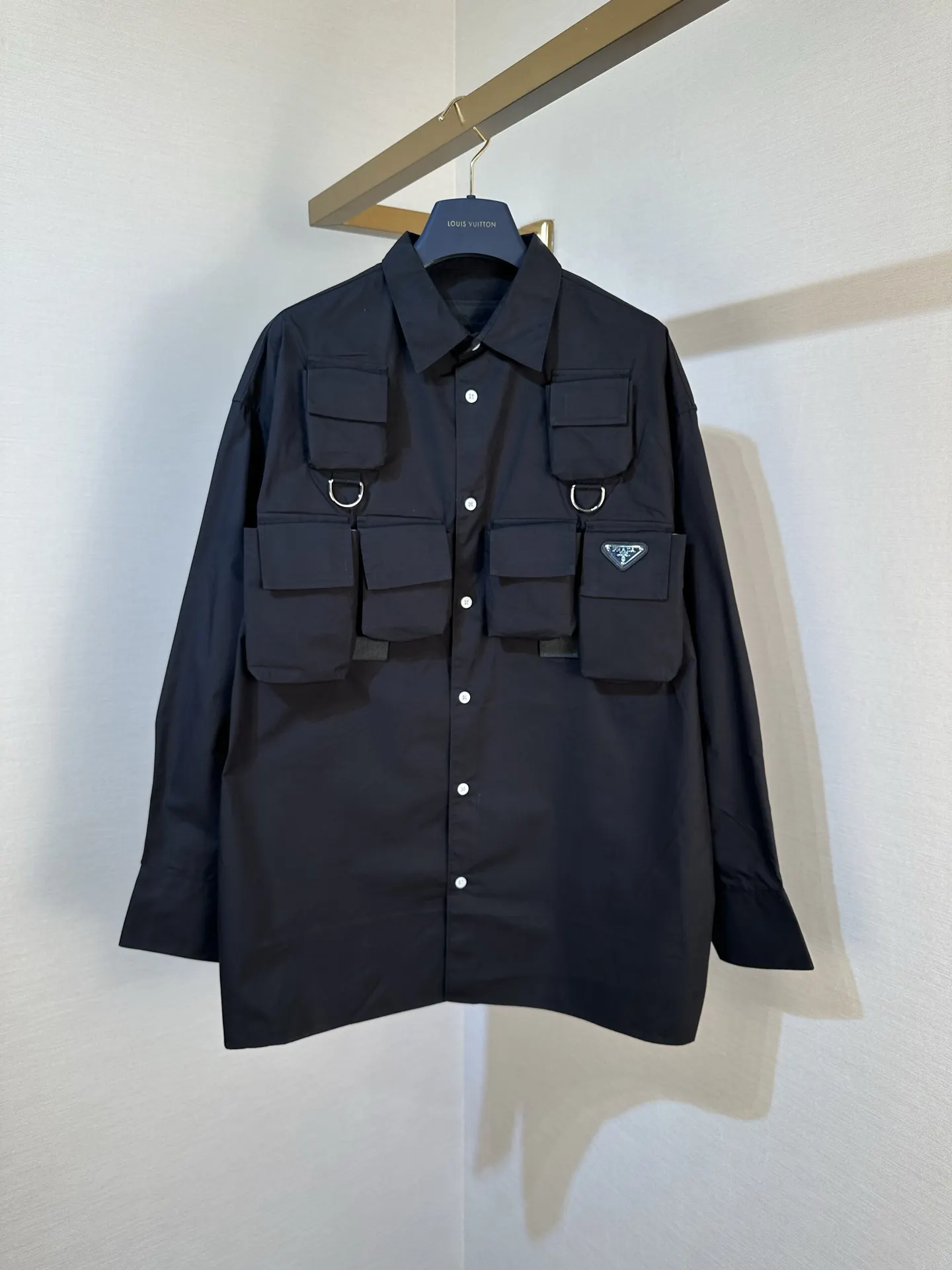 Multi-Pocket Utility Long-Sleeve Shirt D34019150