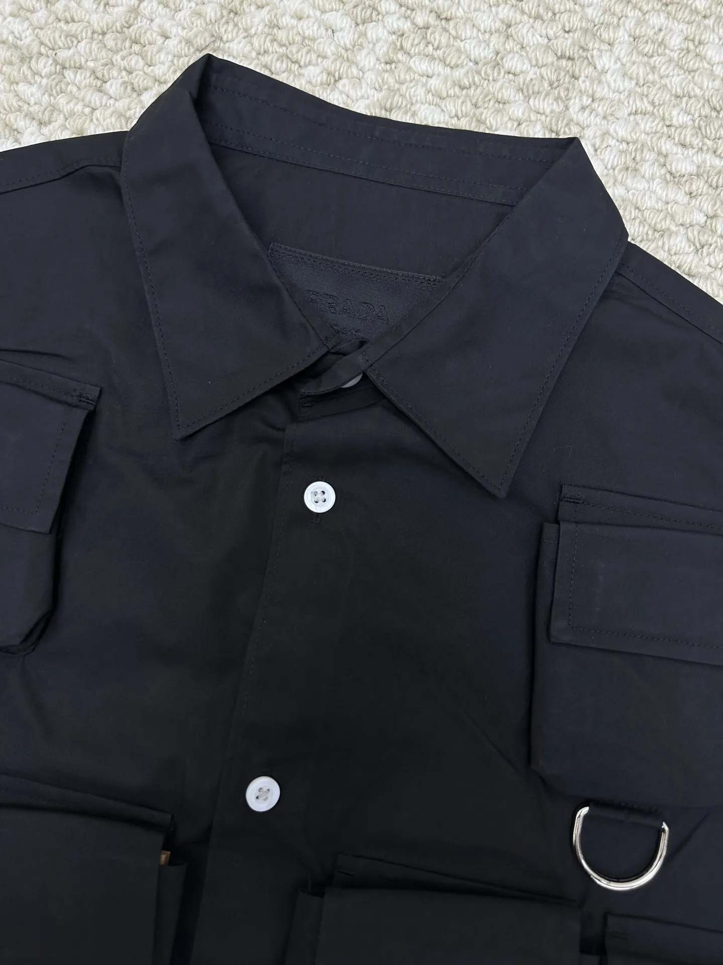 Multi-Pocket Utility Long-Sleeve Shirt D34019150 — view 3