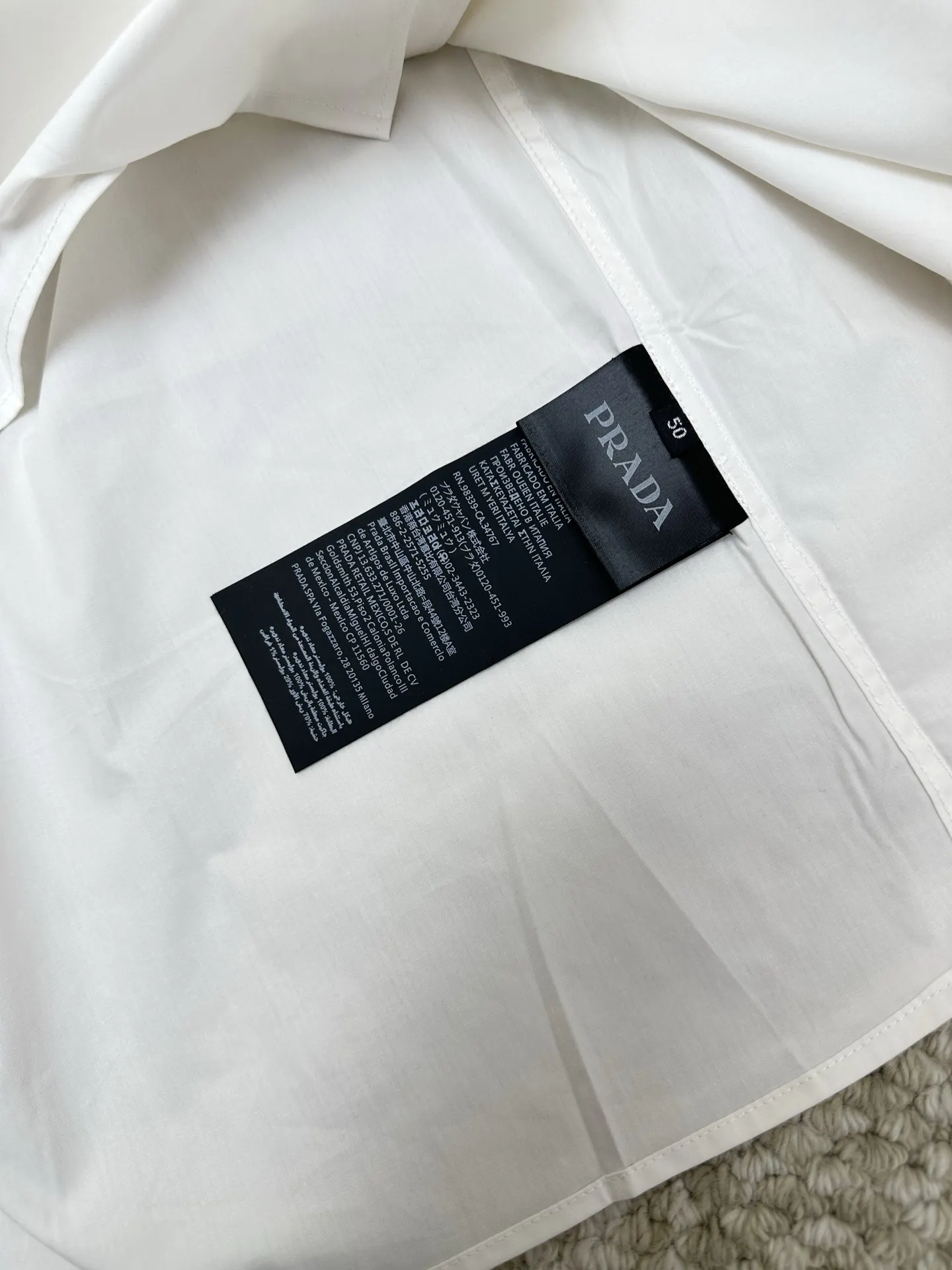 Multi-Pocket Logo-Appliqué Cotton Shirt D34019151 — view 6