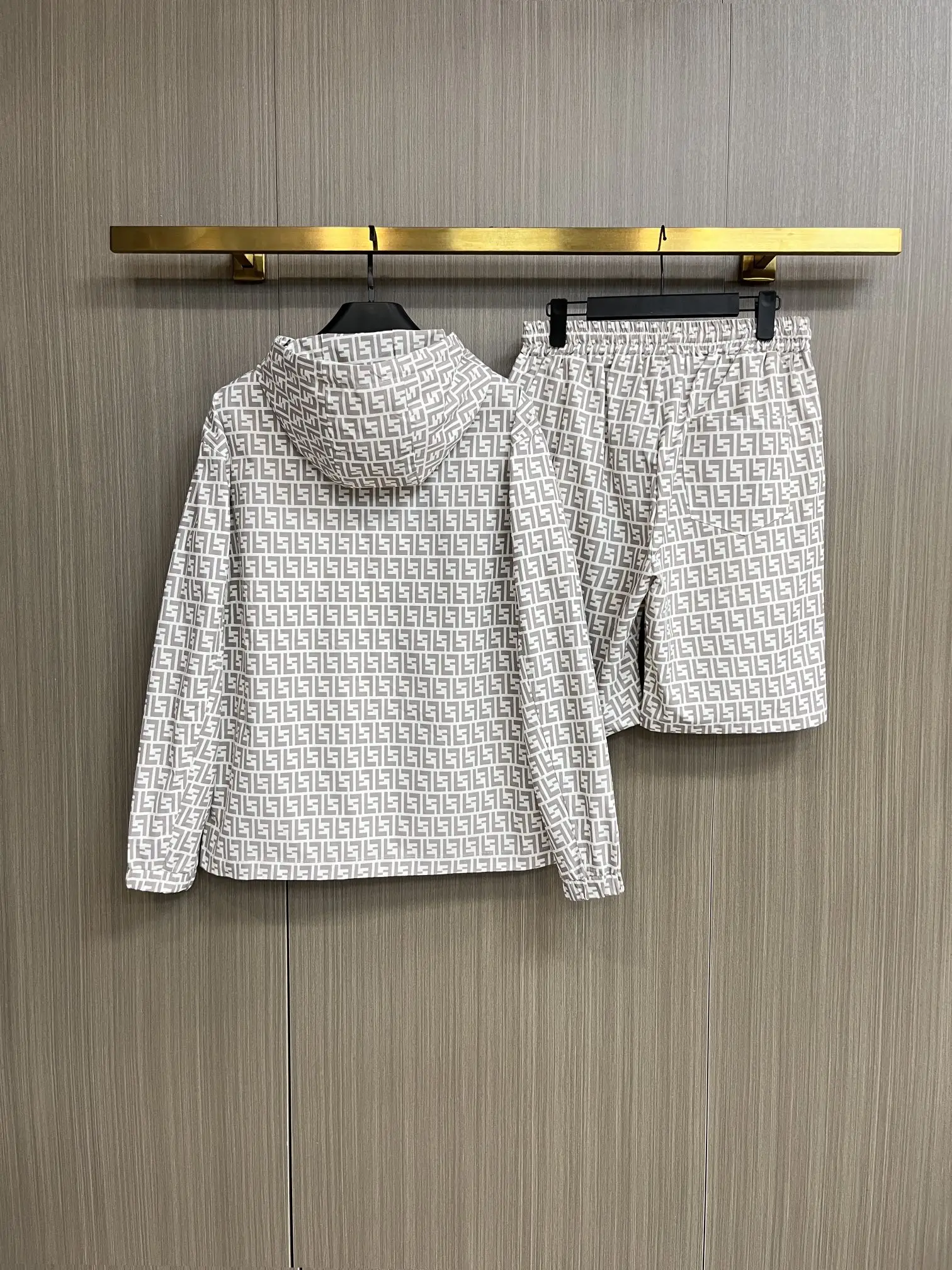 Monogram Print Hooded Jacket and Shorts Set D34014950 — view 2