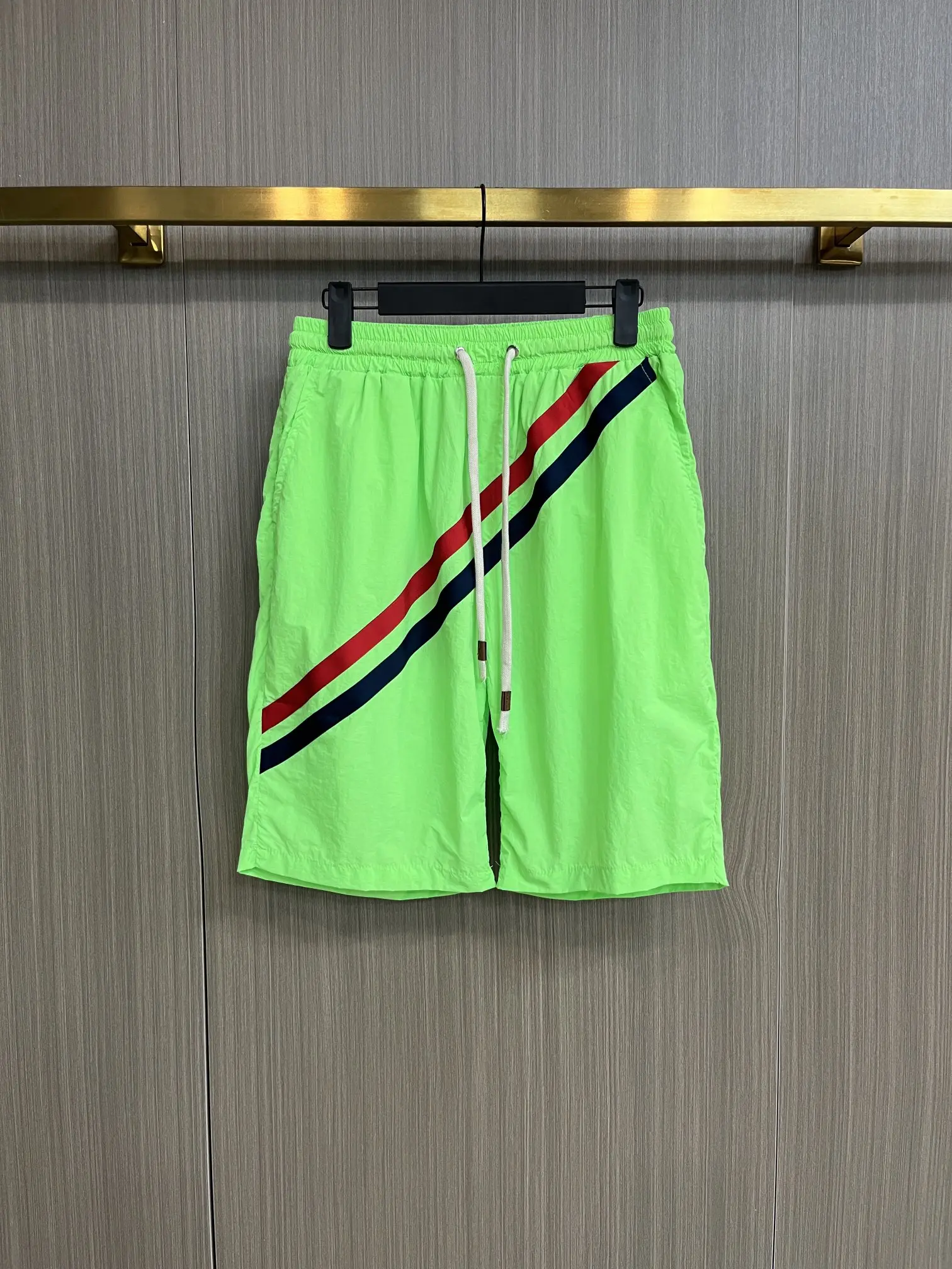 Moncler Striped Hooded Windbreaker and Shorts Set D34014947 — view 3