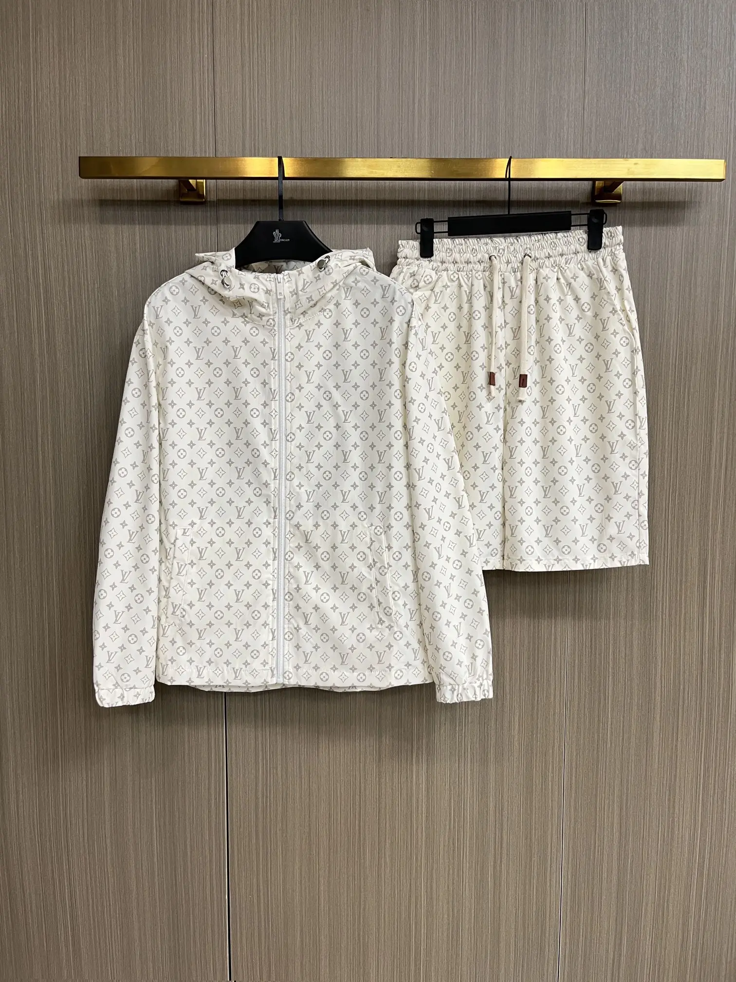 Monogram Print Windbreaker and Shorts Set D34014965