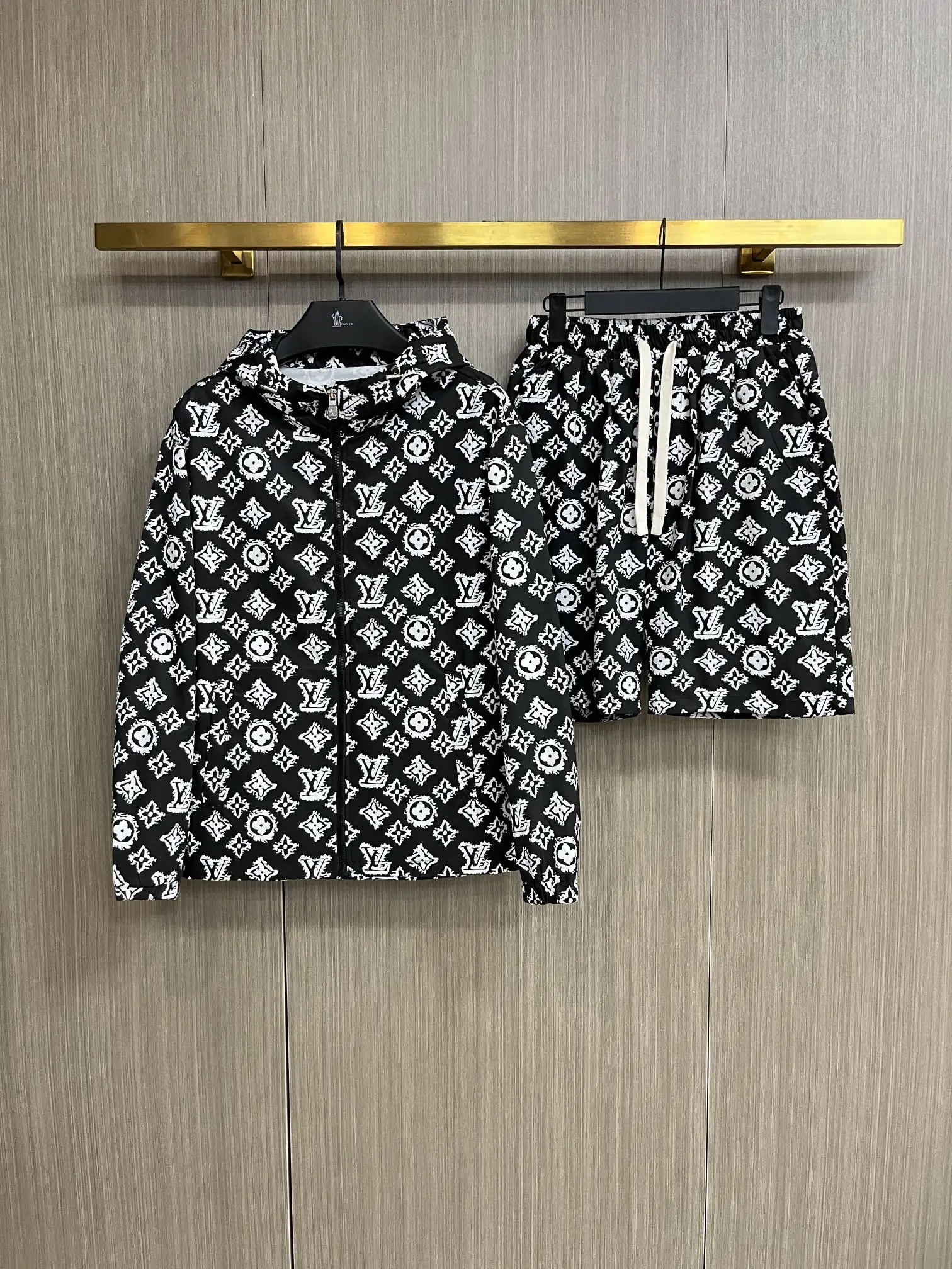 Monogram Print Windbreaker and Shorts Set D34014964