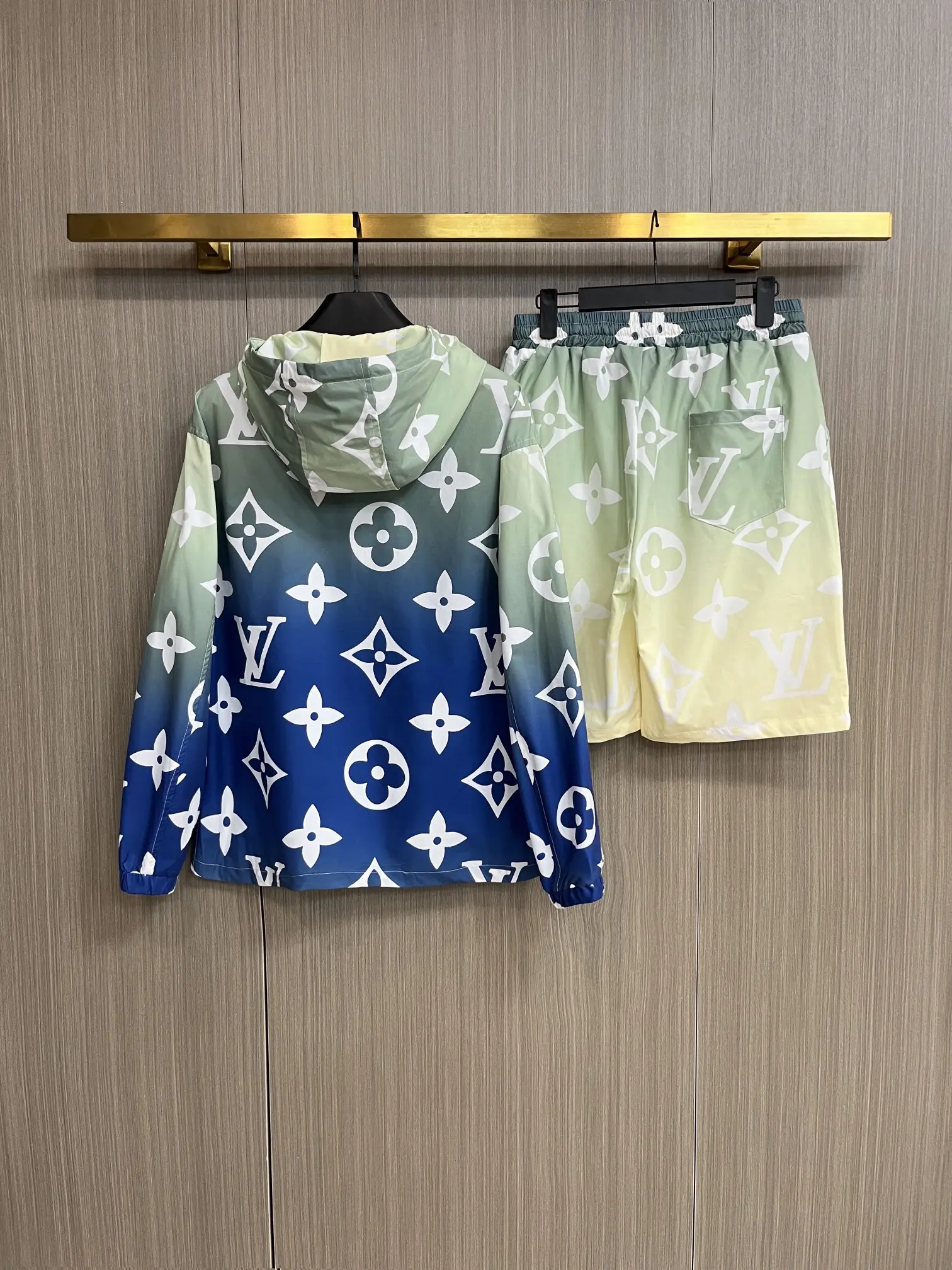 Monogram Gradient Hooded Windbreaker and Shorts Set D34014948 — view 2