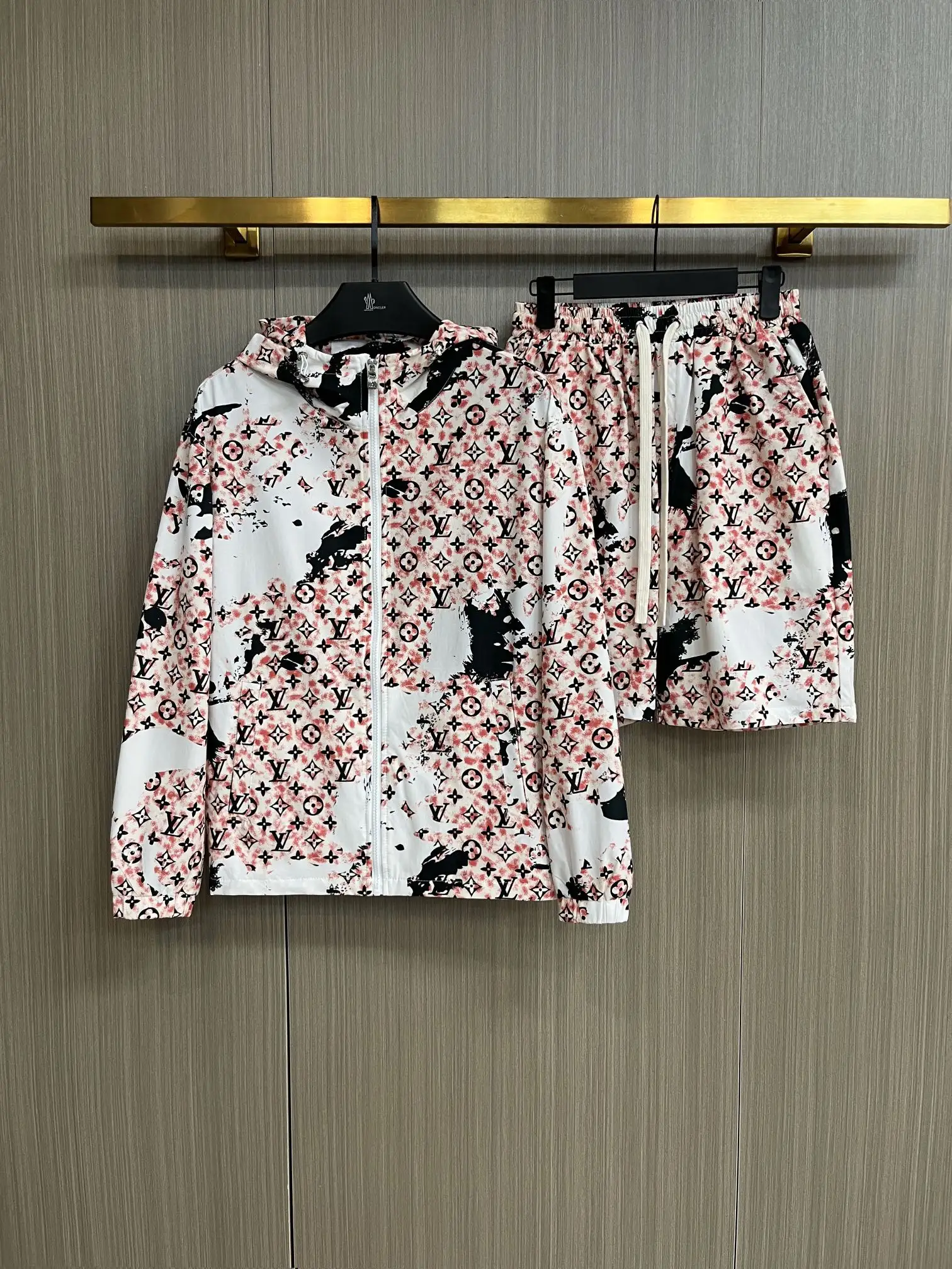 Monogram Print Windbreaker and Shorts Set D34014952