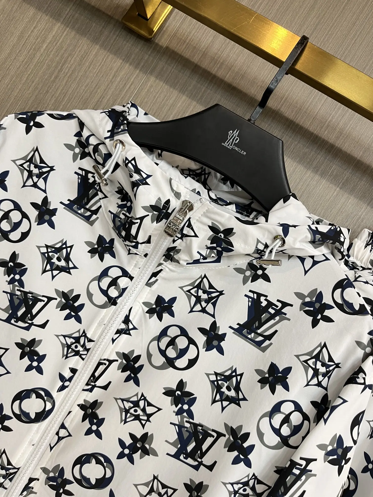 Monogram Print Hooded Windbreaker and Shorts Set D34014960 — view 8