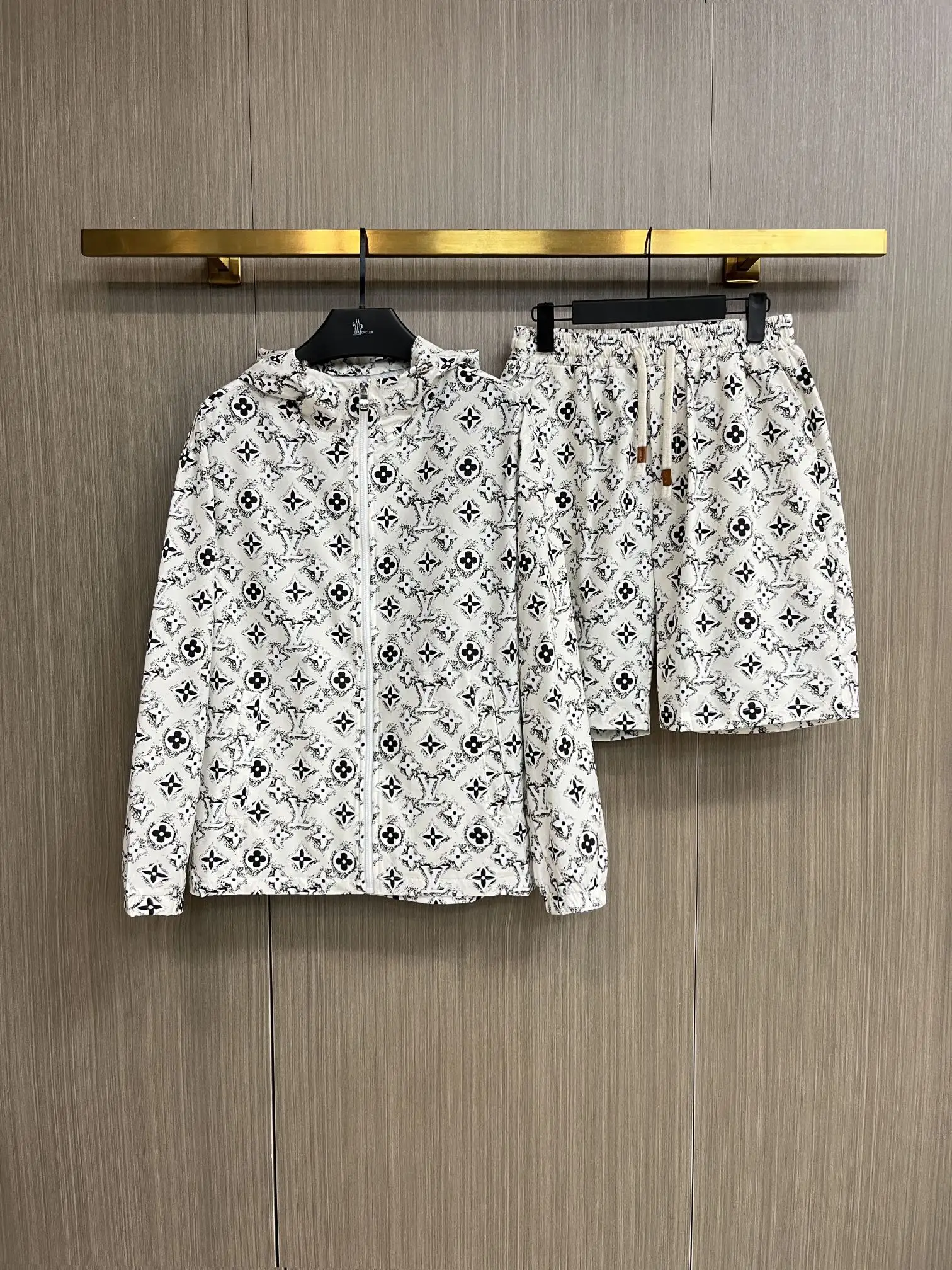 Monogram Print Windbreaker and Shorts Set D34014946