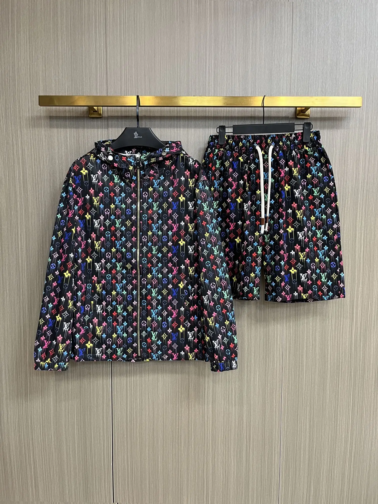 Monogram Print Windbreaker and Shorts Set D34014956