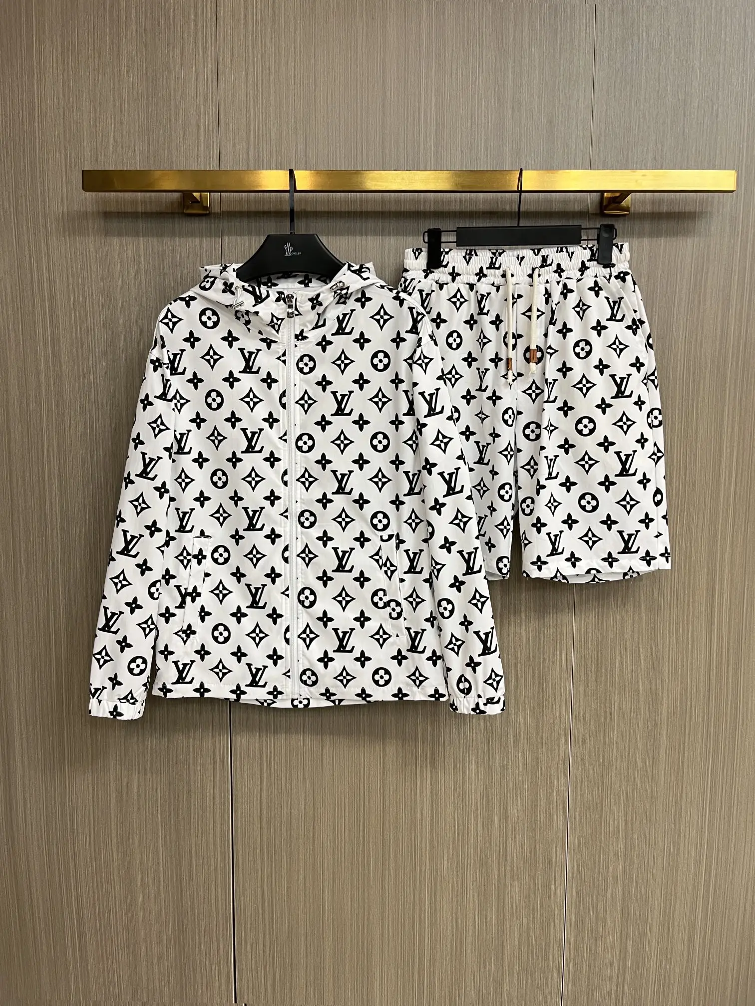 Monogram Print Windbreaker and Shorts Set D34014954