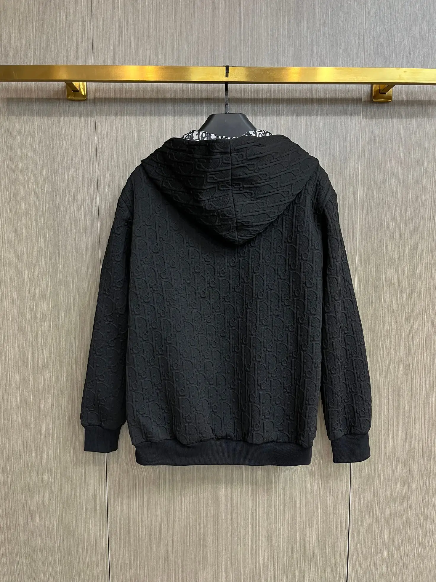 Oblique Jacquard Zip-Up Hooded Jacket D34014728 — view 2