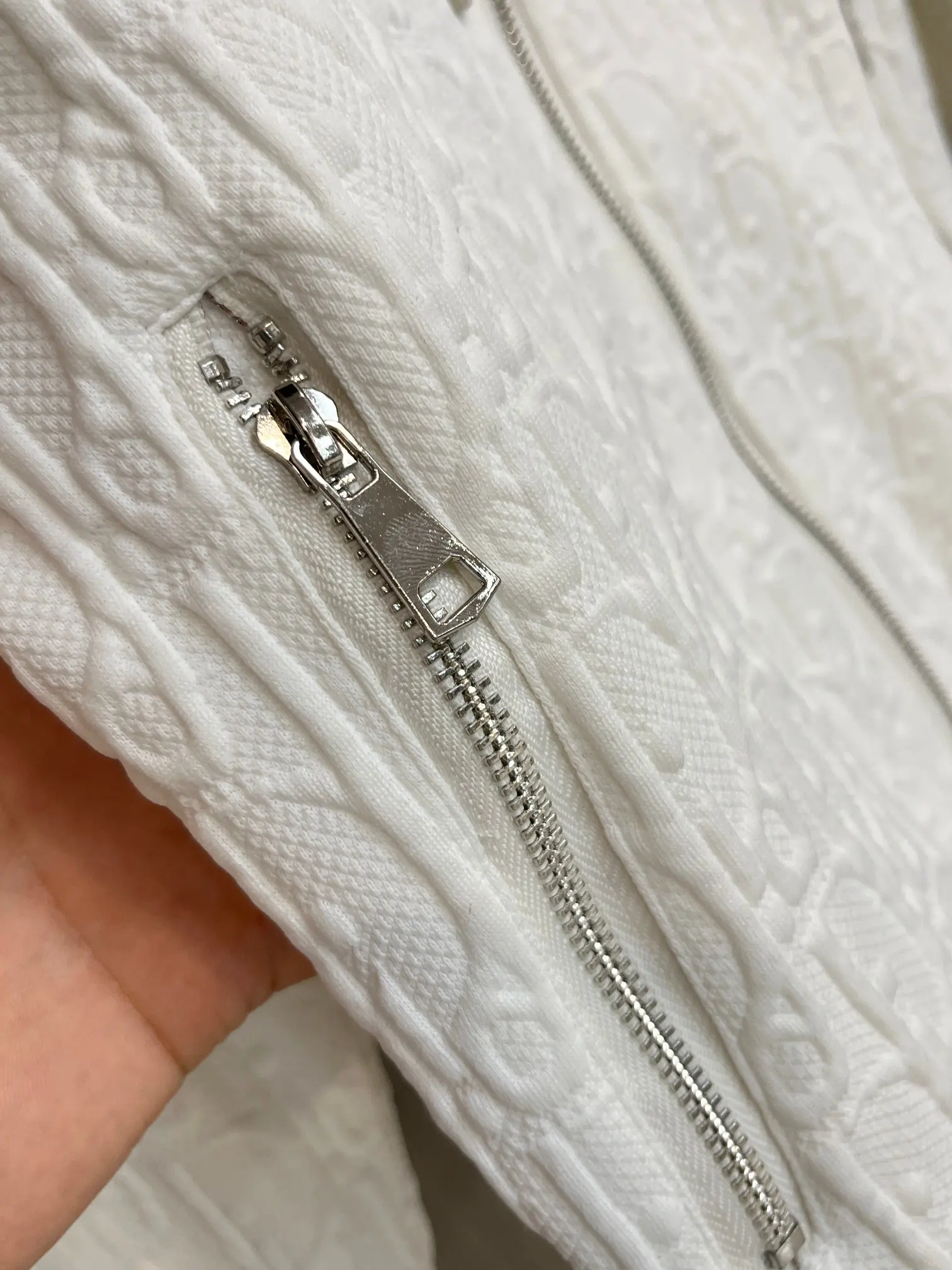 Oblique Jacquard Zip-Up Hoodie D34014729 — view 8
