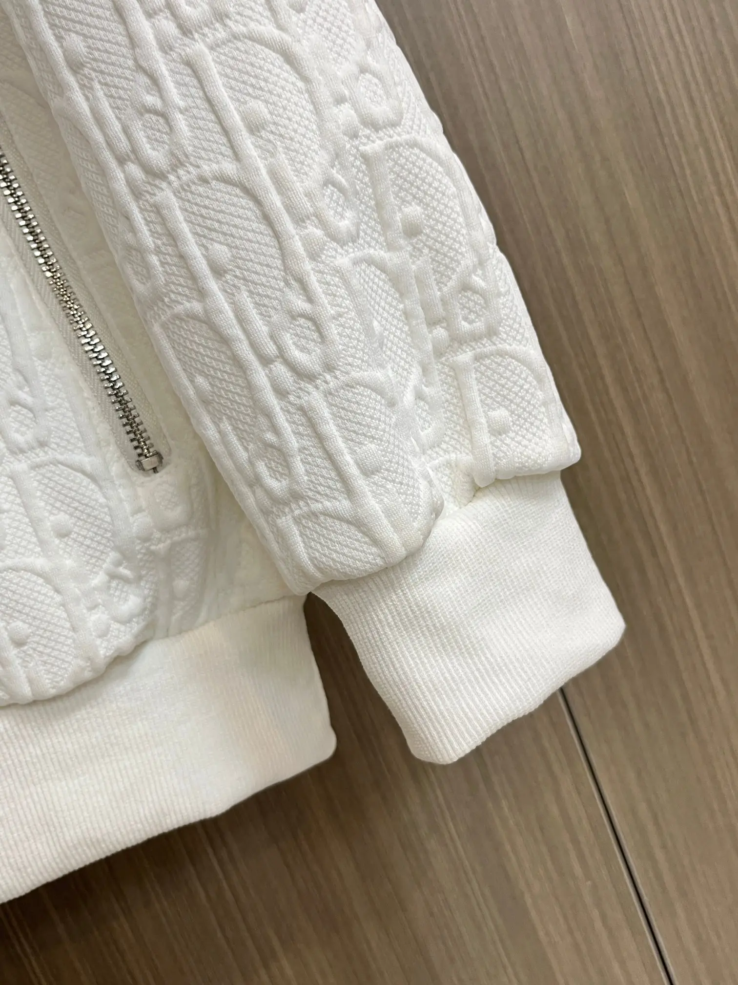 Oblique Jacquard Zip-Up Hoodie D34014729 — view 9