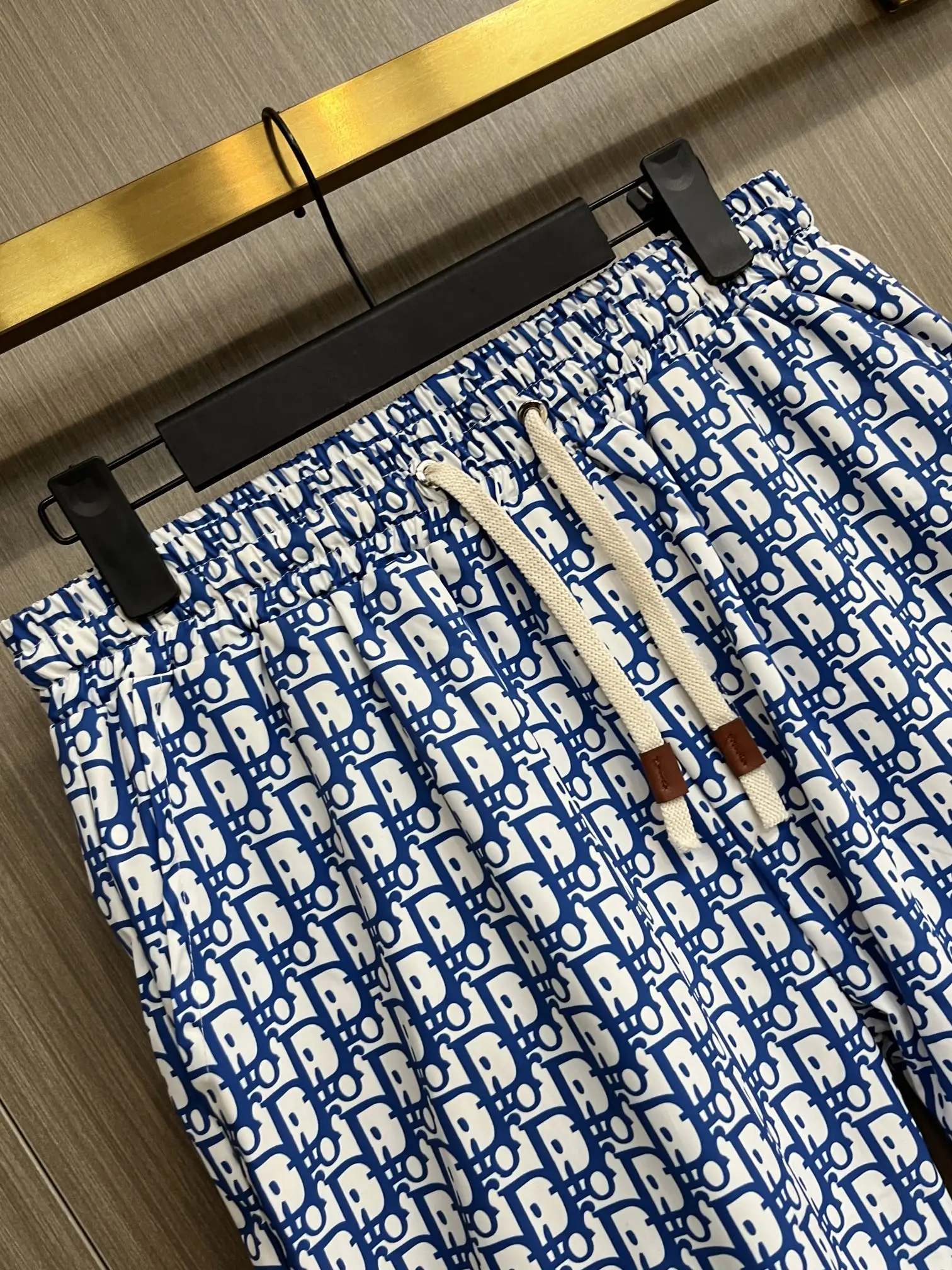 Oblique Print Hooded Jacket and Shorts Set D34014966 — view 5