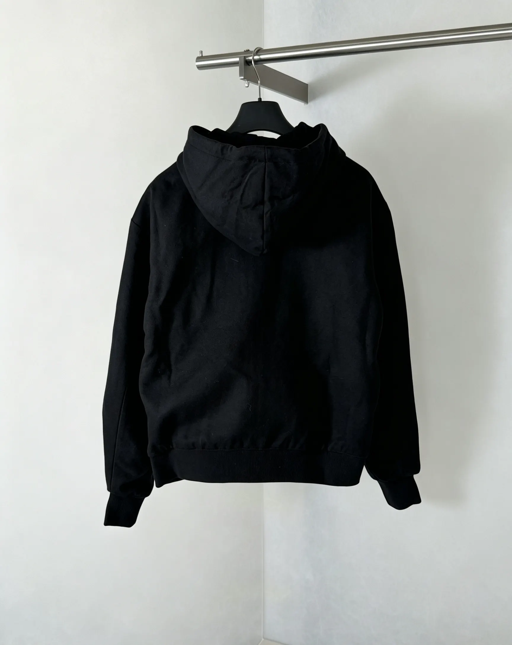 Logo-Appliqué Wool-Blend Zip-Up Hoodie D34018587 — view 2